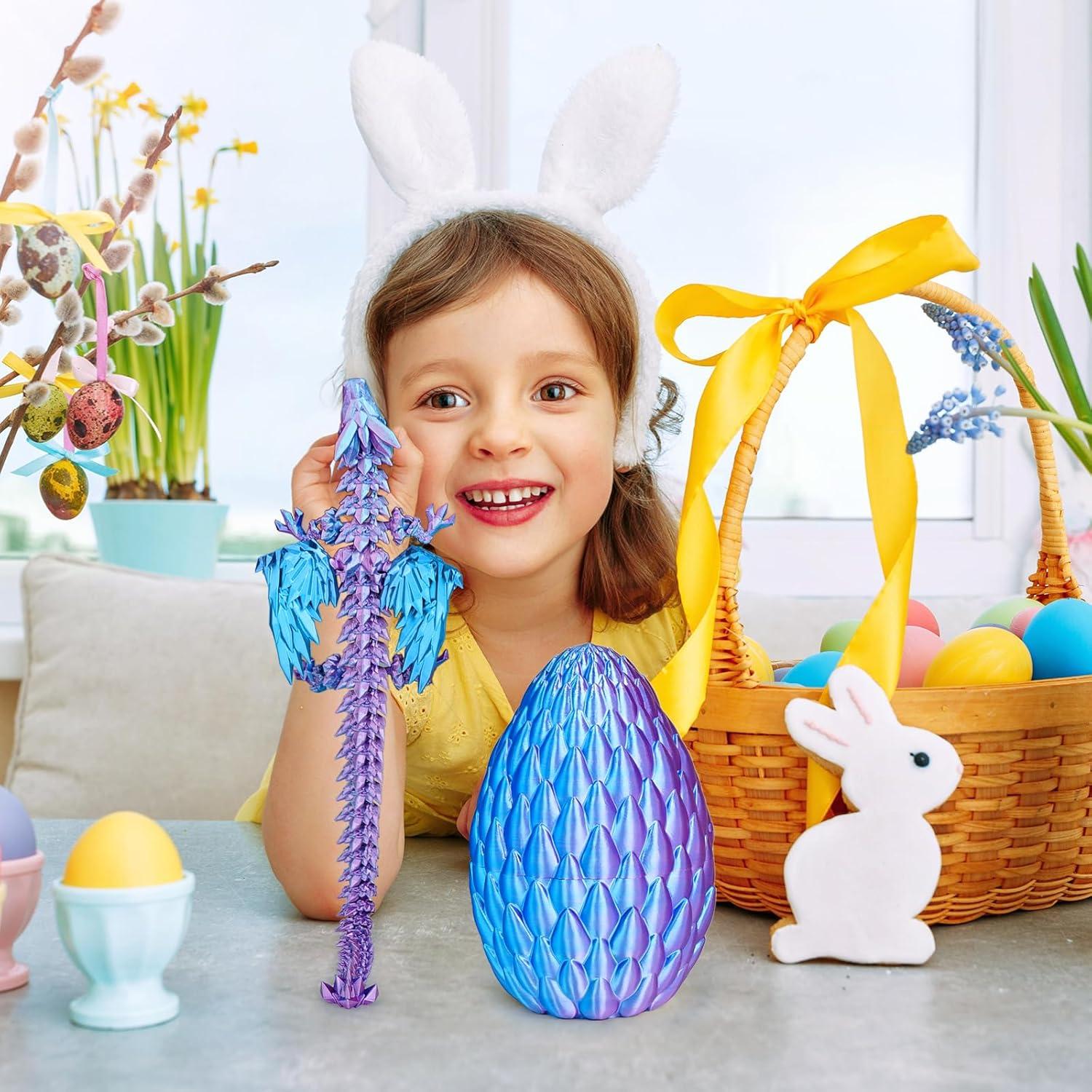 Huevo de Dragón Gradiente - Juguete Articulado Mediano