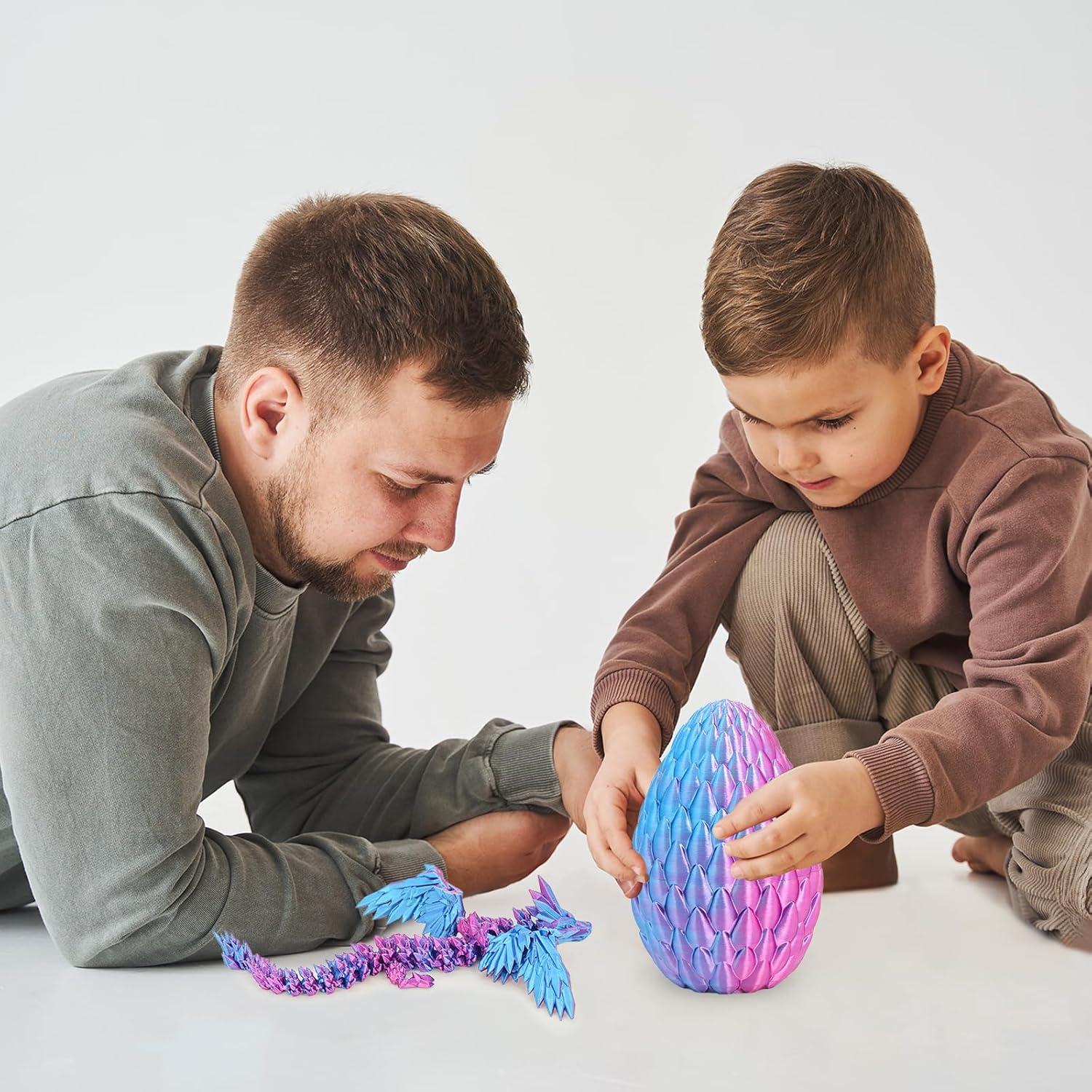 Huevo de Dragón Gradiente - Juguete Articulado Mediano