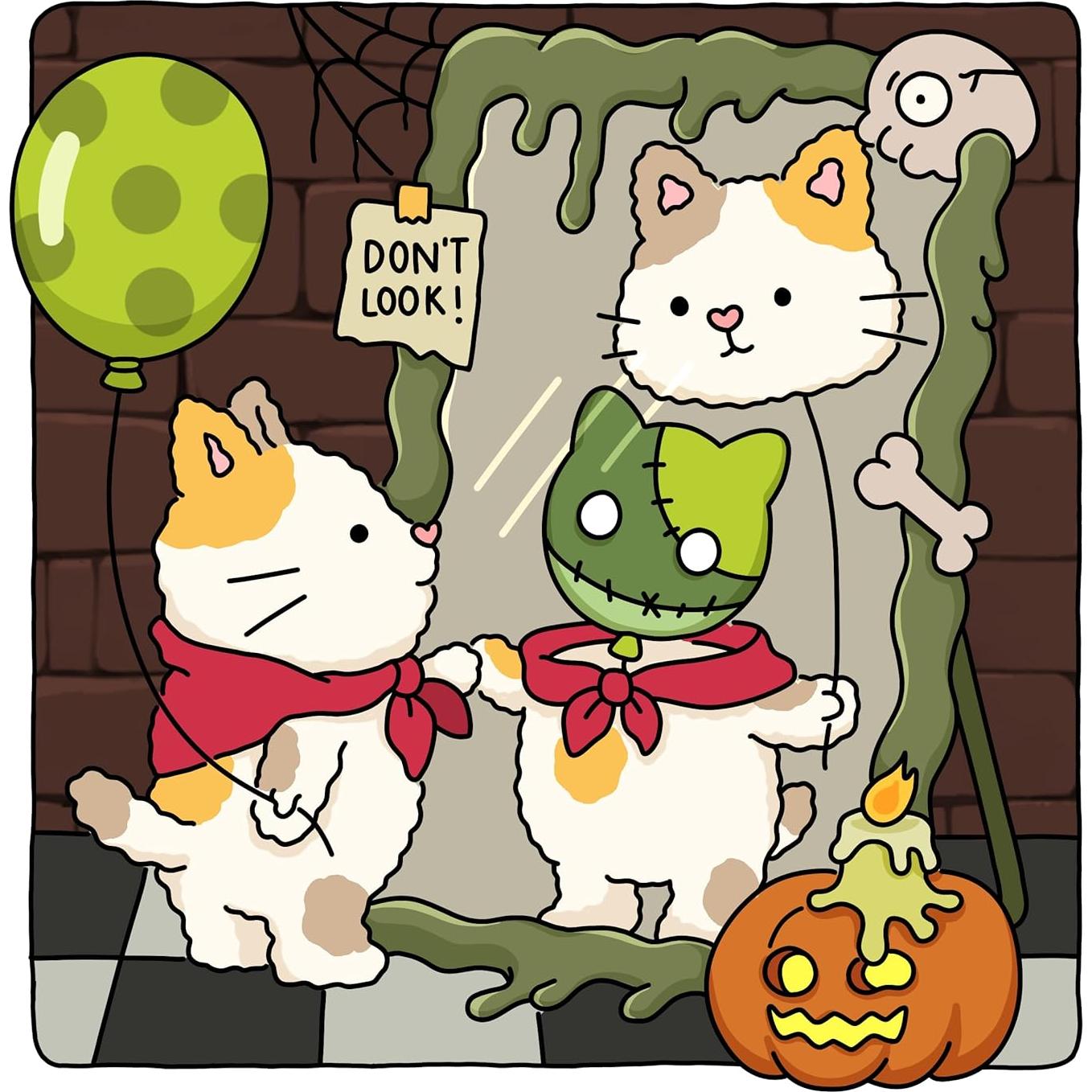 Spooky Fuzzy: Cute Creepy Coloring Book for Adults and Teens for Relaxation (Fuzzy Friends Coloring)