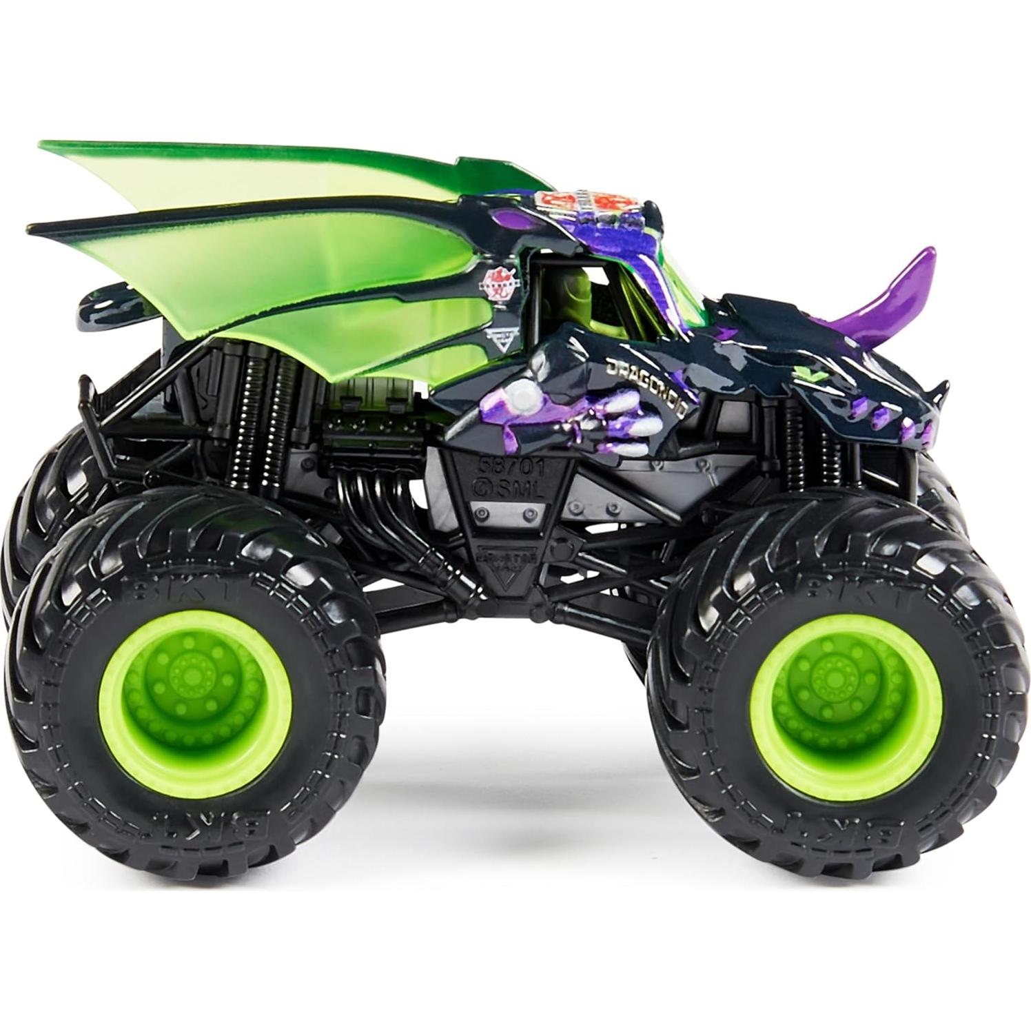 Camiones Monster Jam Spin Master Dragonoid y Batman 1:64