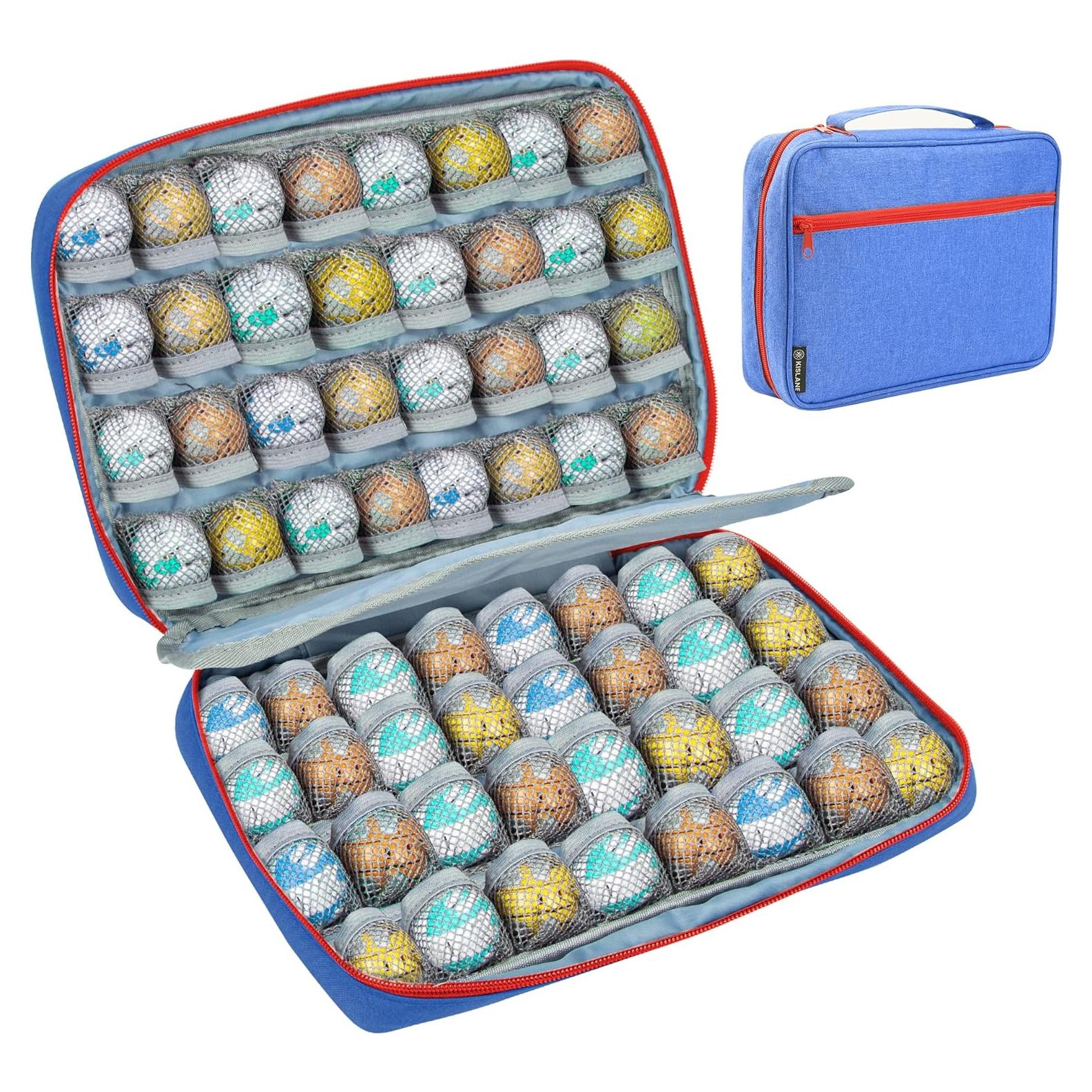 Funda KISLANE para 64 Figuras Bakugan con Accesorios Azul