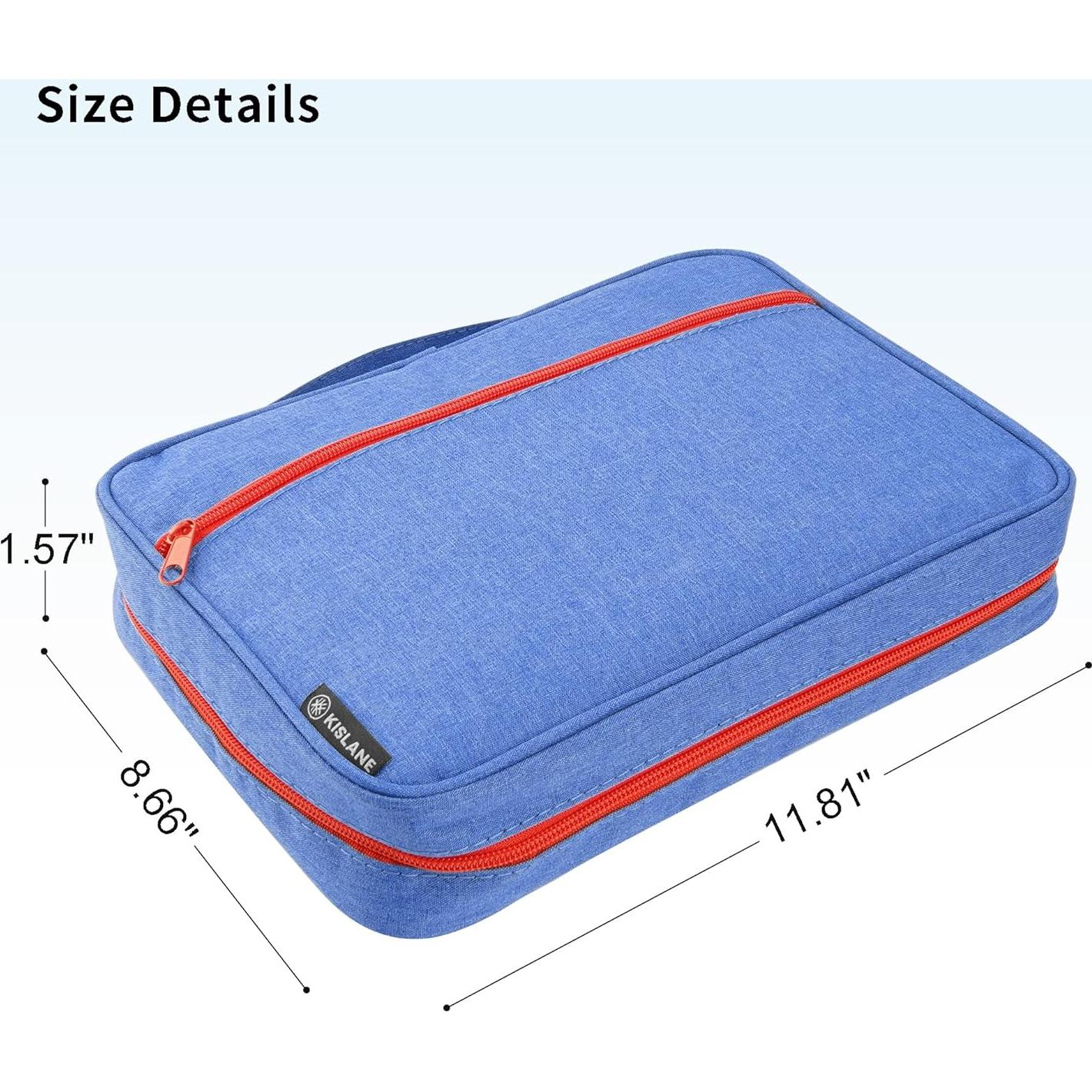 Funda KISLANE para 64 Figuras Bakugan con Accesorios Azul