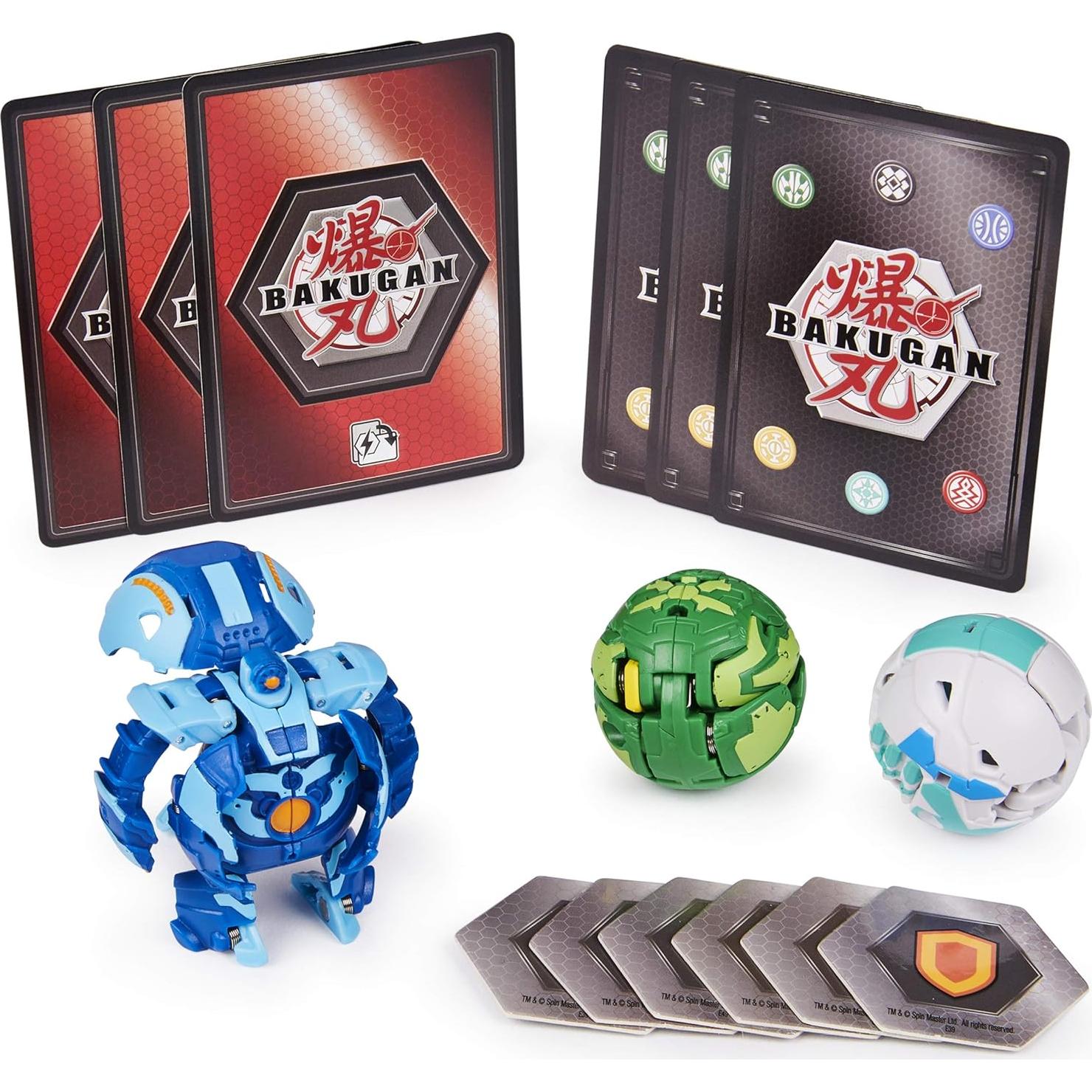 Paquete Inicial Bakugan Spin Master 3 Figuras Transformadoras