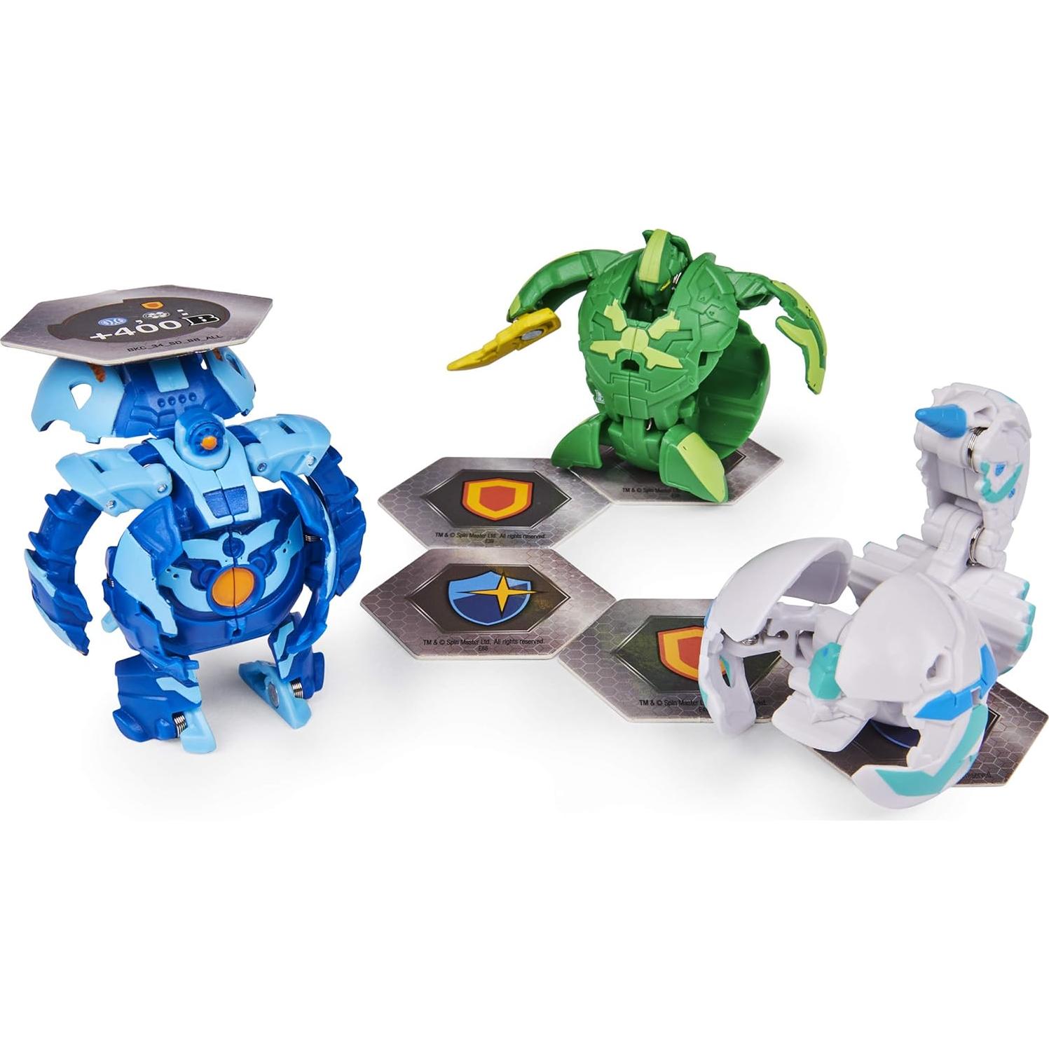 Paquete Inicial Bakugan Spin Master 3 Figuras Transformadoras
