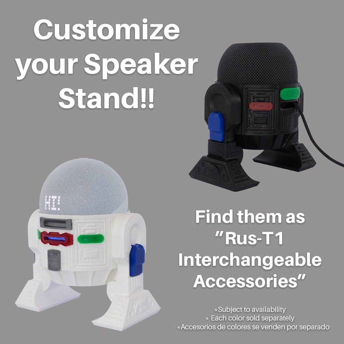 Soporte de Altavoz Rus-T1 para Alexa y Google Home - Blanco/Azul