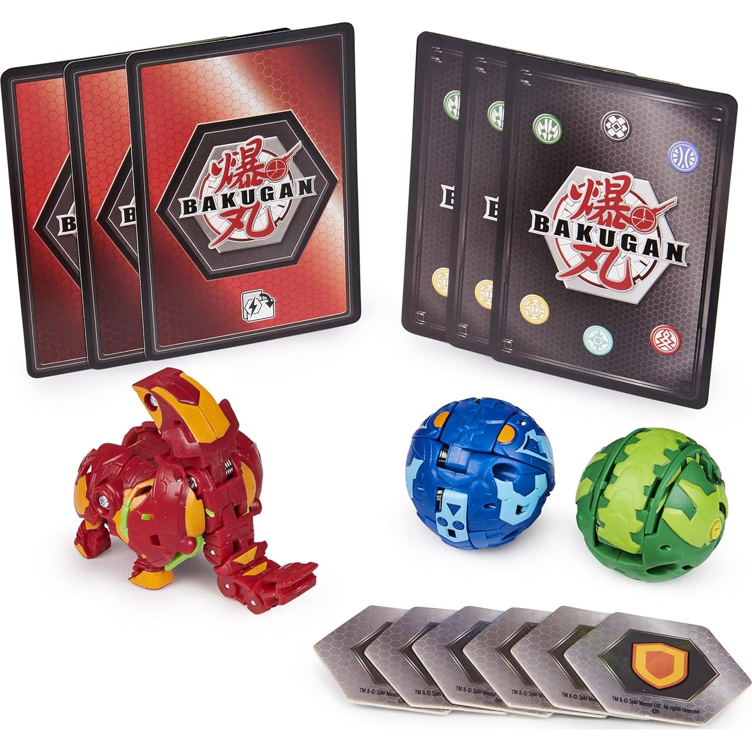 Paquete de Inicio Bakugan 3-Pack Spin Master Pyrus Trunkaious