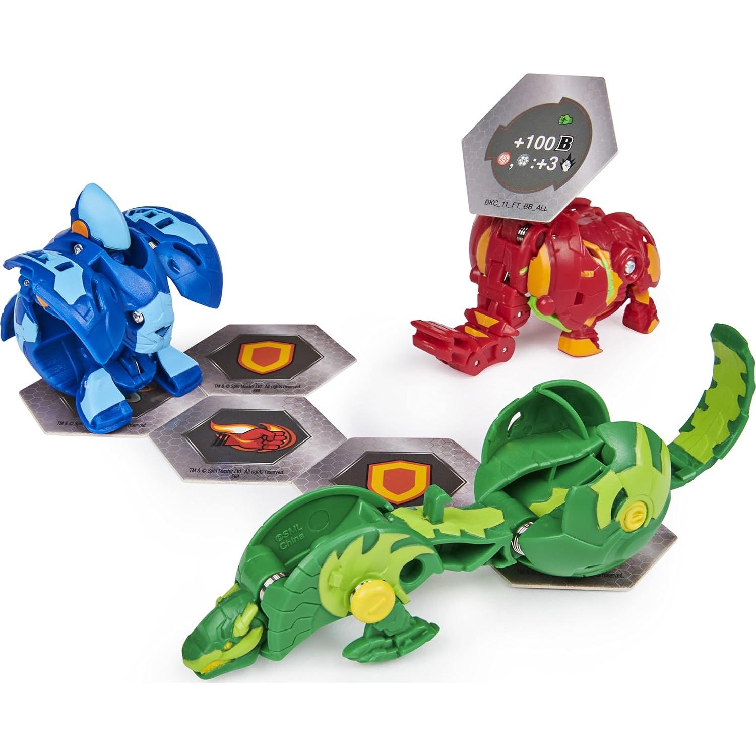 Paquete de Inicio Bakugan 3-Pack Spin Master Pyrus Trunkaious