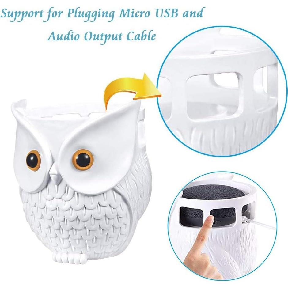 Soporte para Echo Dot LDYAN Búho Blanco Decorativo