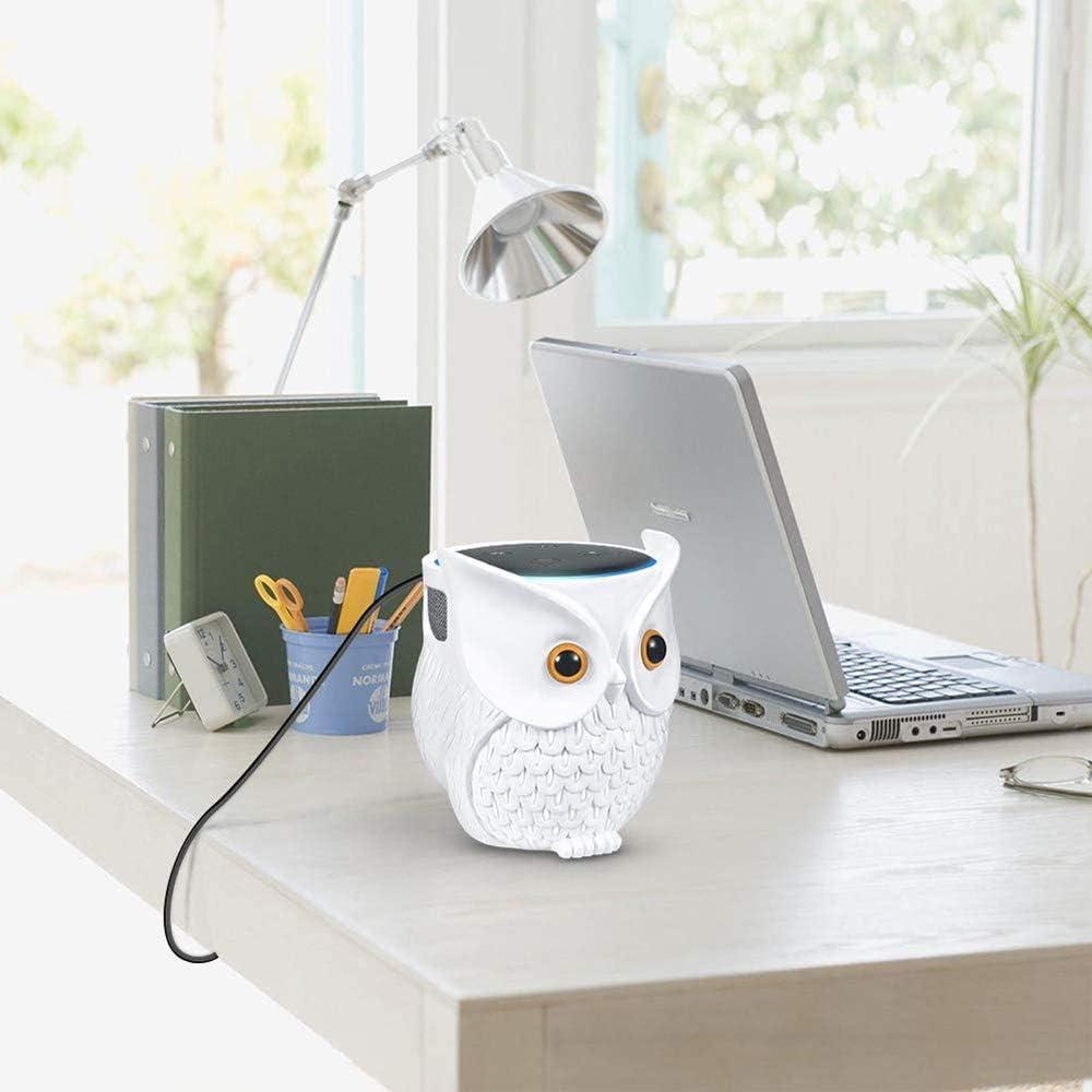 Soporte para Echo Dot LDYAN Búho Blanco Decorativo