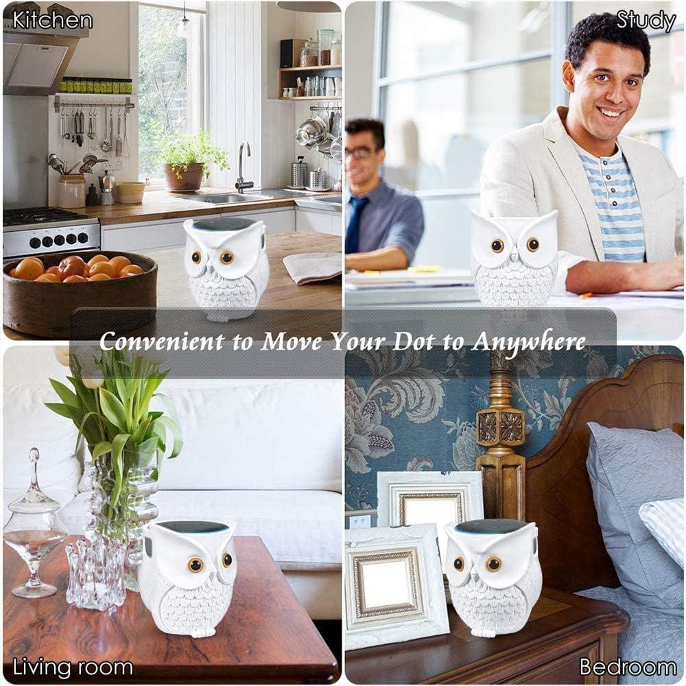 Soporte para Echo Dot LDYAN Búho Blanco Decorativo