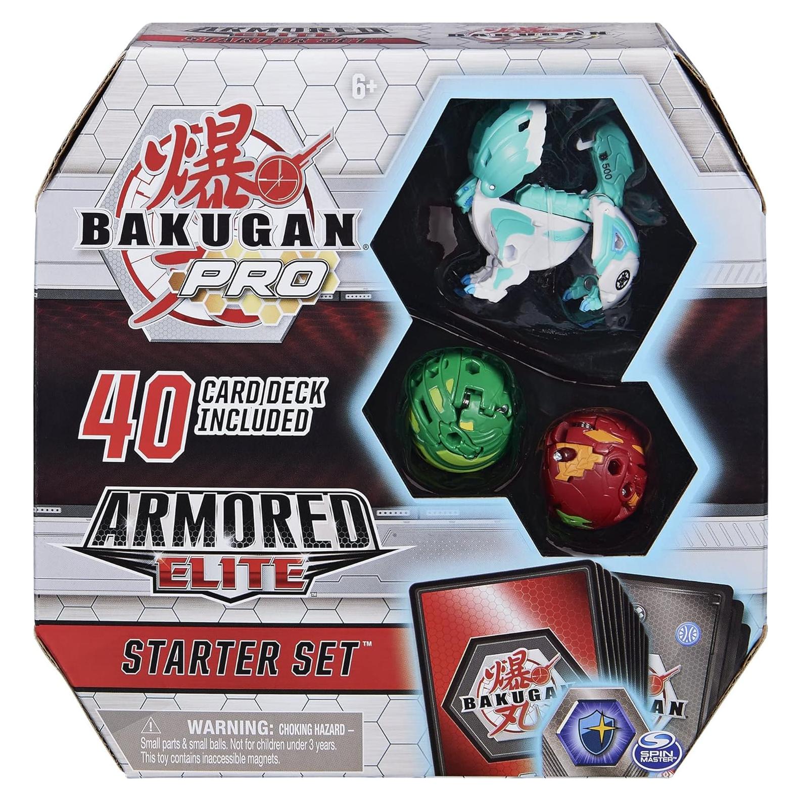 Bakugan Pro Elite Blindado Spin Master con 3 Criaturas