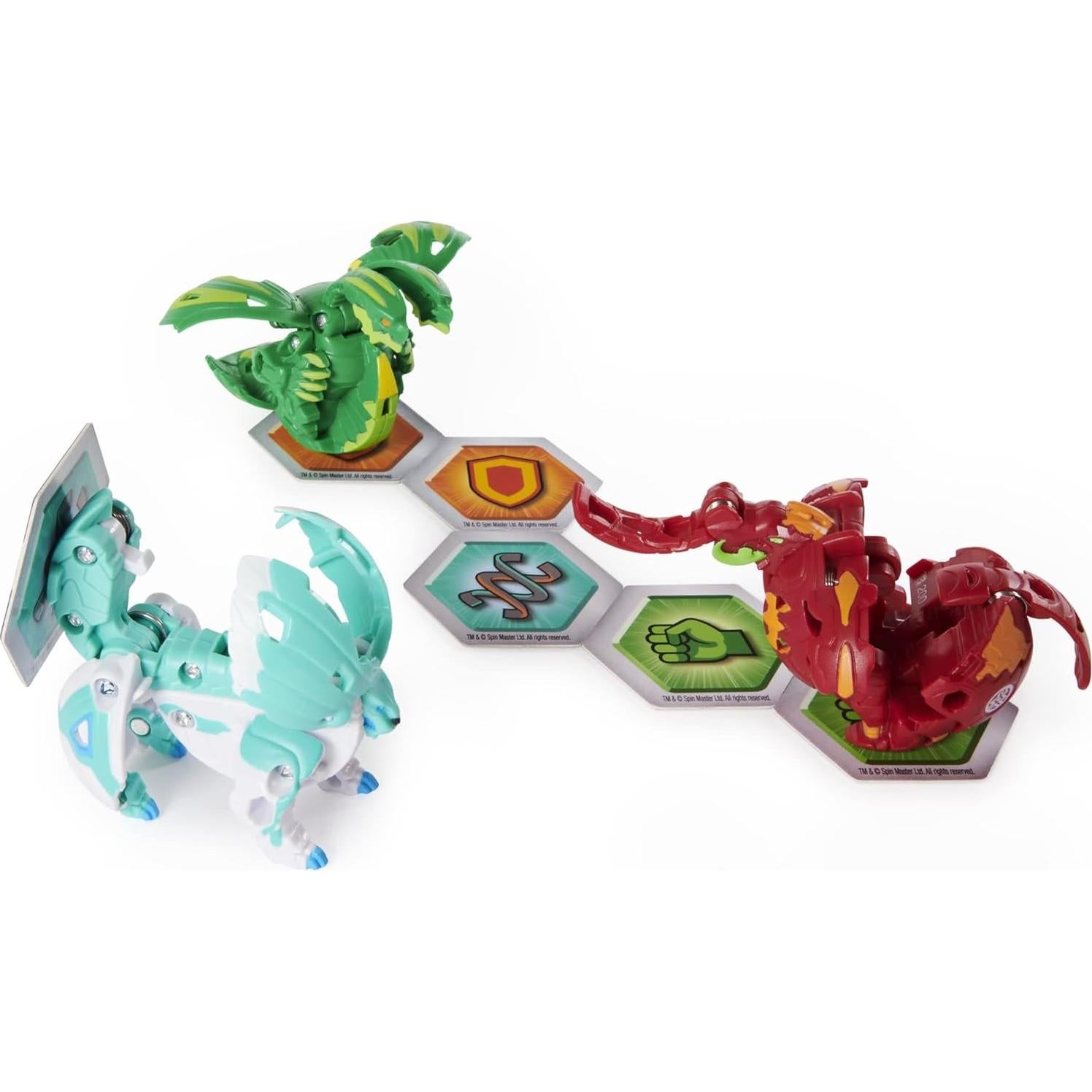 Bakugan Pro Elite Blindado Spin Master con 3 Criaturas