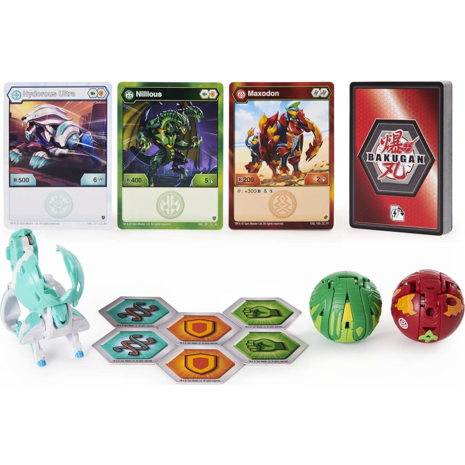 Bakugan Pro Elite Blindado Spin Master con 3 Criaturas