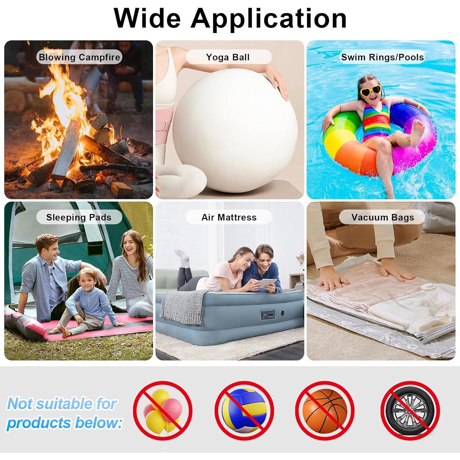 Bomba de aire recargable AGPTEK 4000mAh inflador portátil