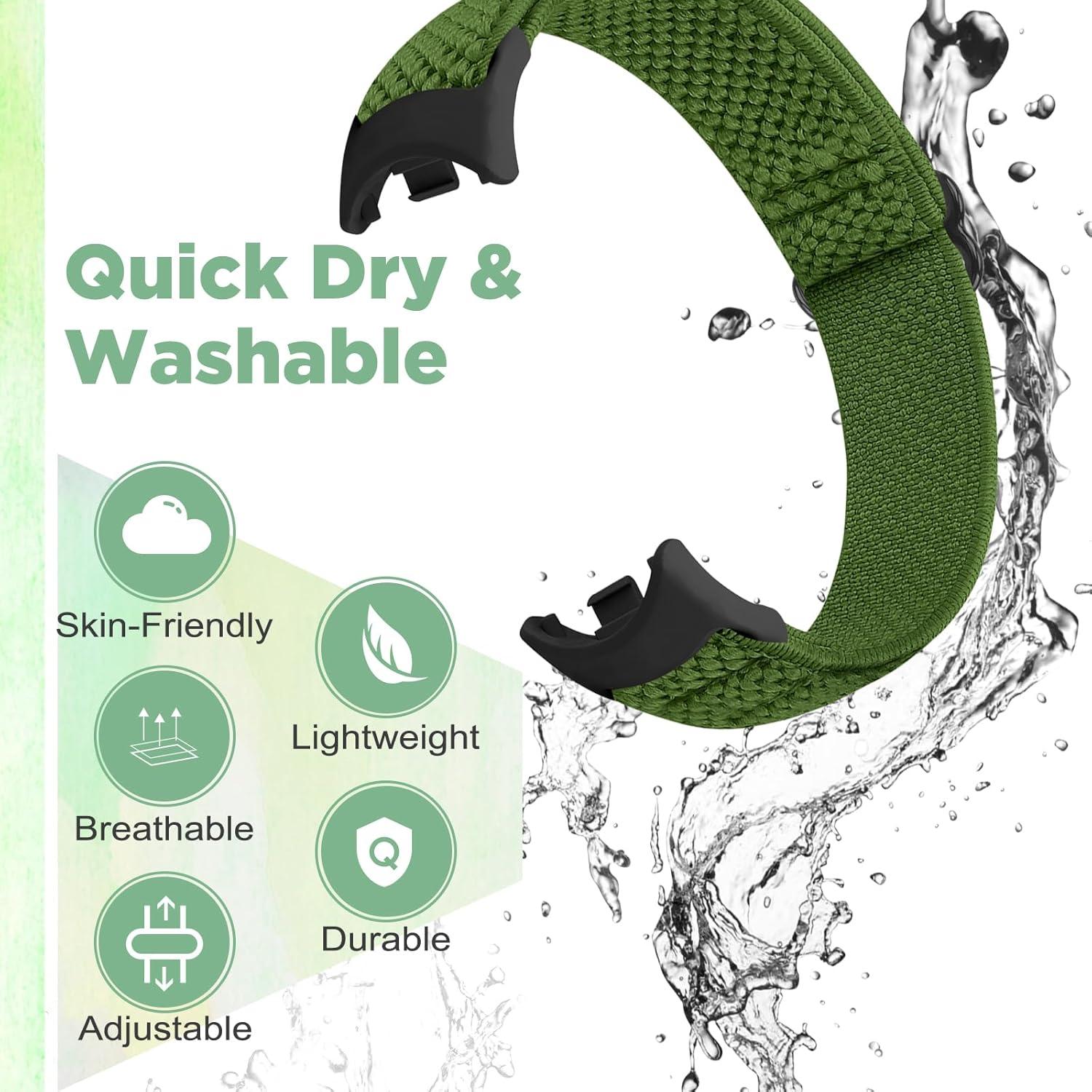 Correa de Nylon Elástico para Xiaomi Smart Band 9/8 - 3 PCS