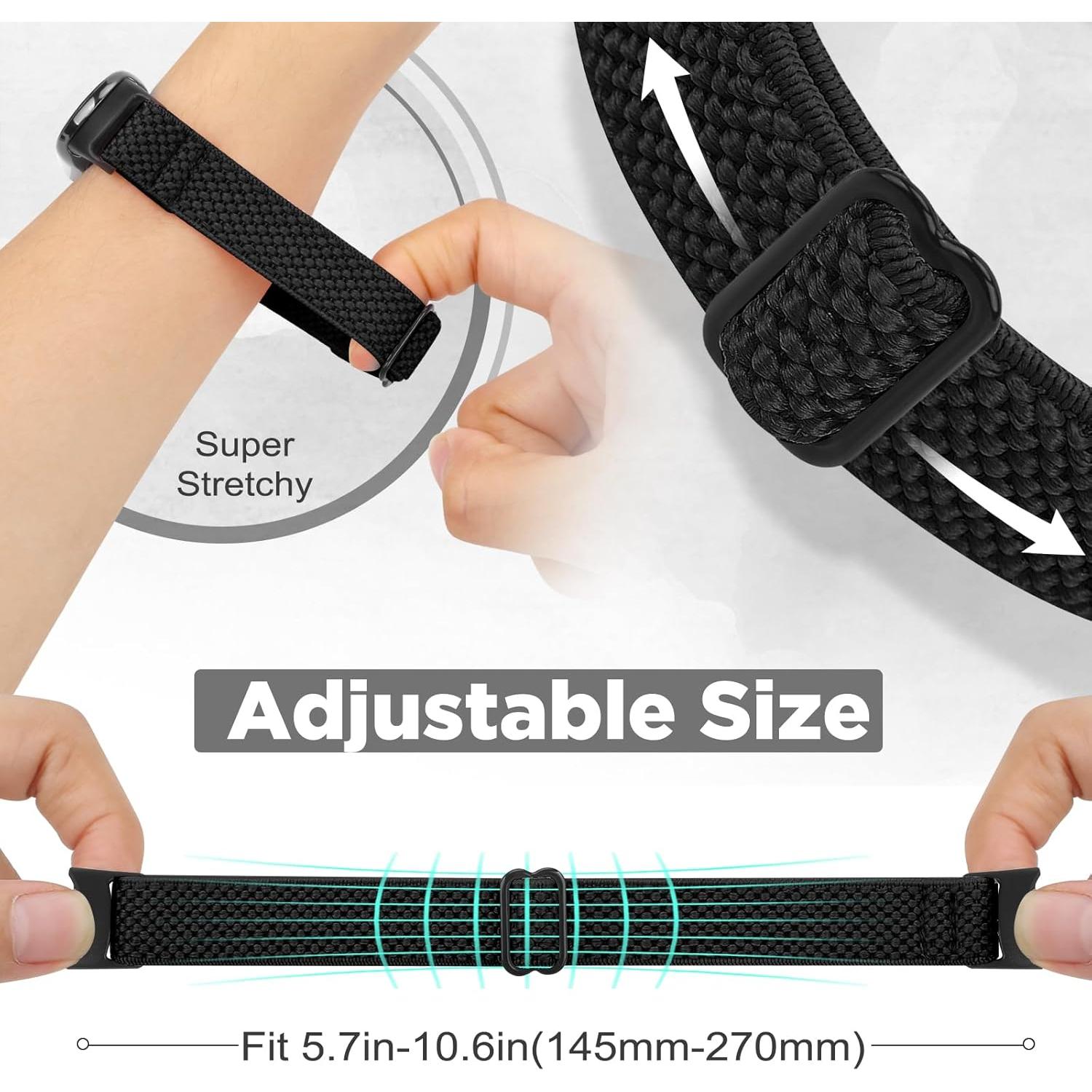 Correa de Nylon Elástico para Xiaomi Smart Band 9/8 - 3 PCS