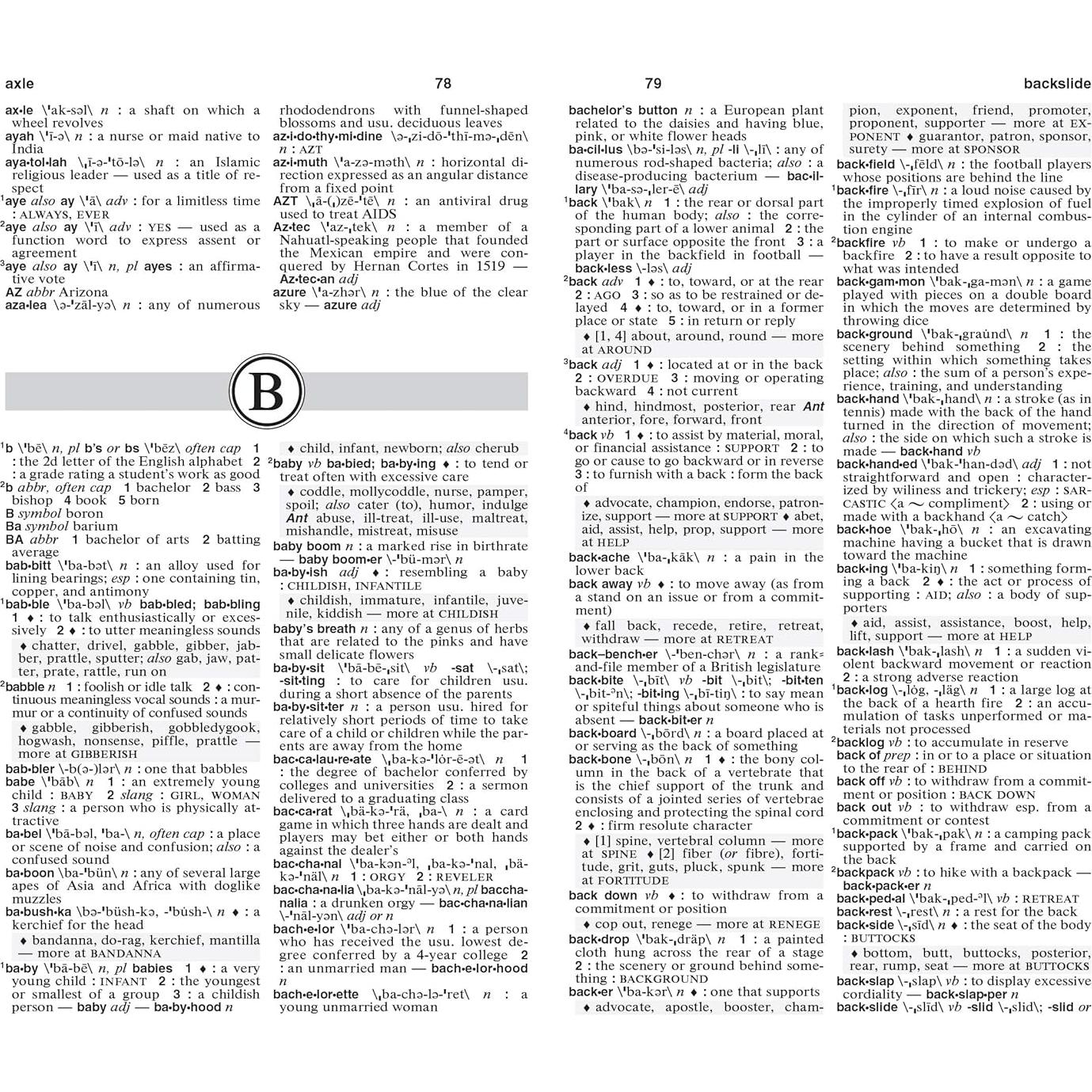 Merriam-Webster's Dictionary and Thesaurus, Mass-Market Paperback