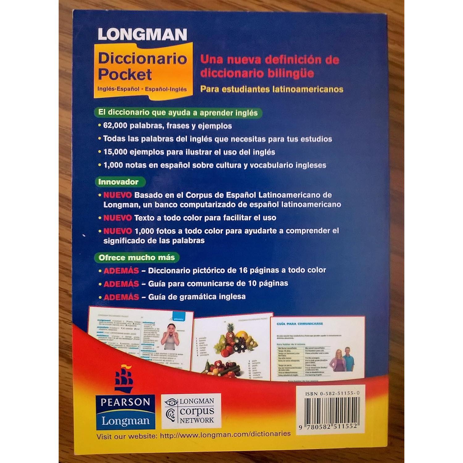 Longman Diccionario Pocket para Estudiantes Latinoamericanos: Ingles-Espanol y Espanol-Ingles (Nuevo Edicion)