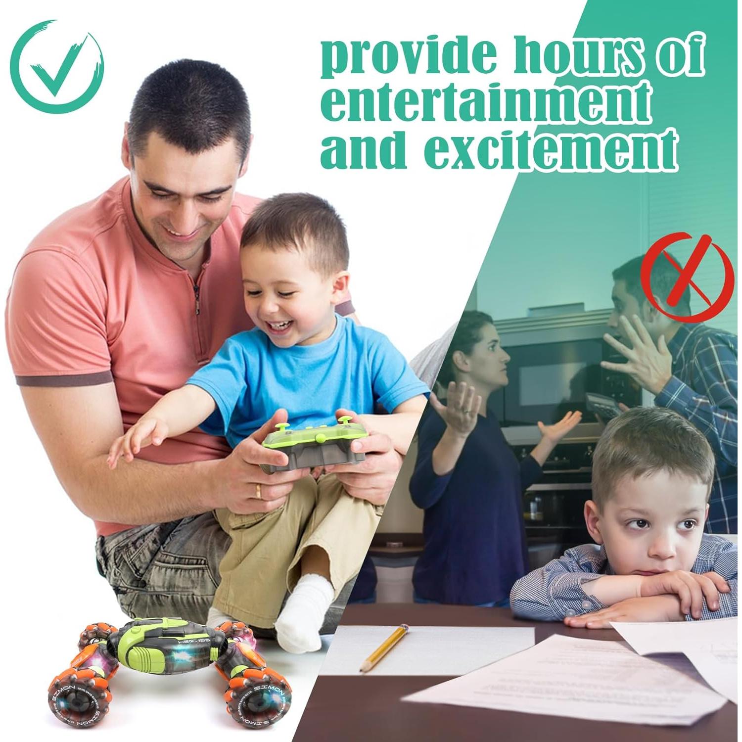 Coche Acrobático RC FUNiOi QX035 4WD Detección de Gestos