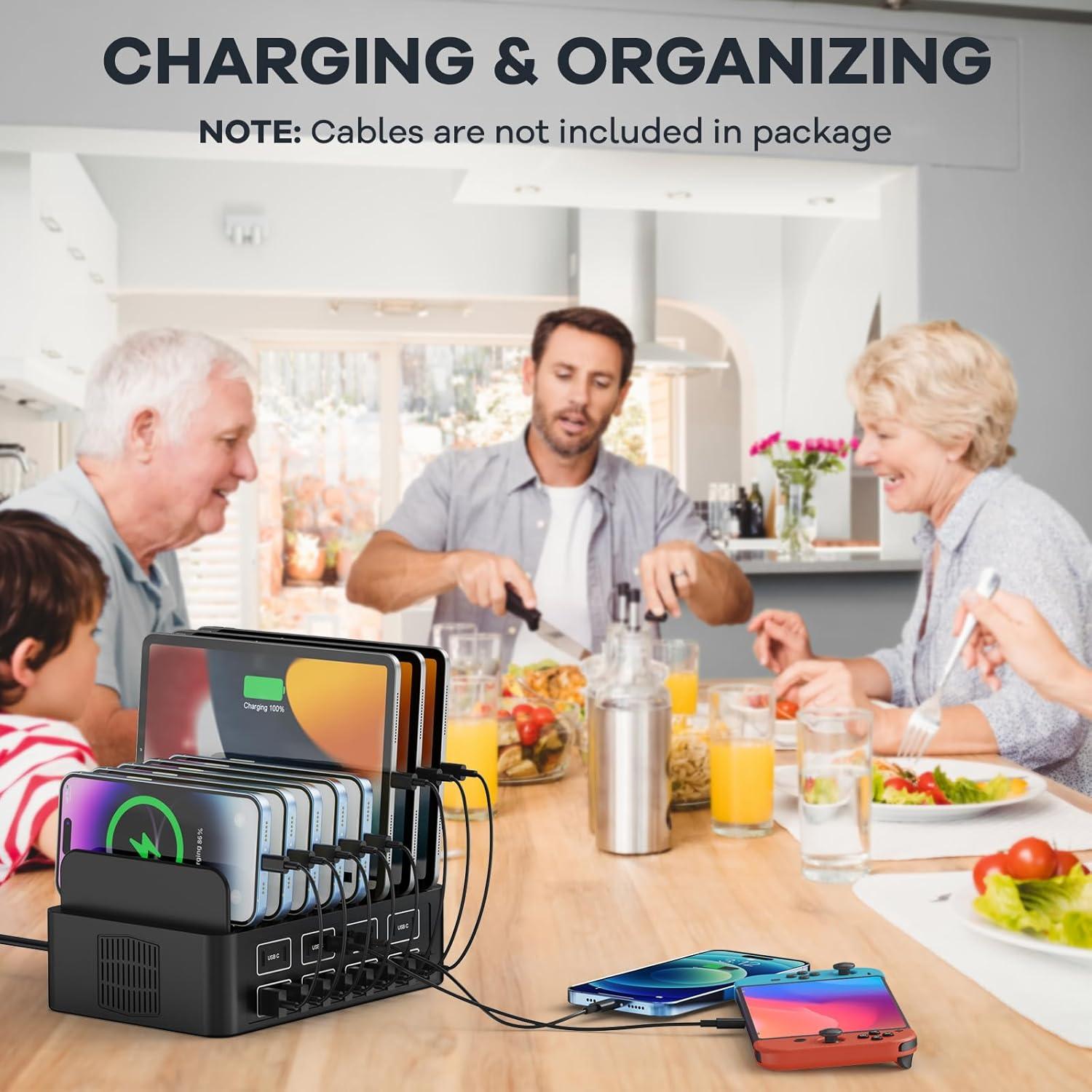 Estación de Carga Rápida 150W RUANSZZ 16 Puertos USB-C