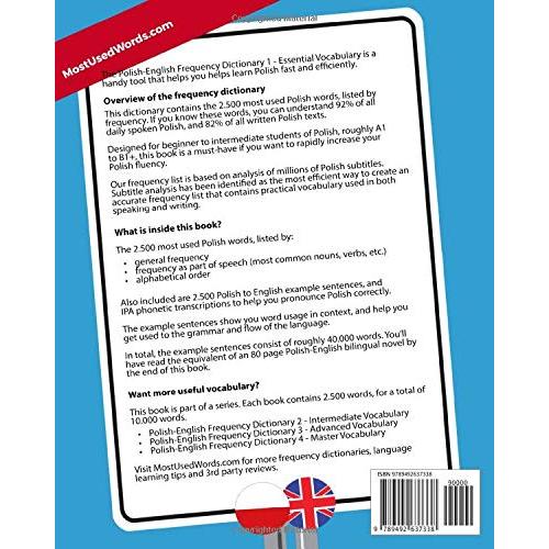 Polish Frequency Dictionary - Essential Vocabulary: 2500 Most Common Polish Words (Learn Polish with the Polish Frequency Dictionaries)