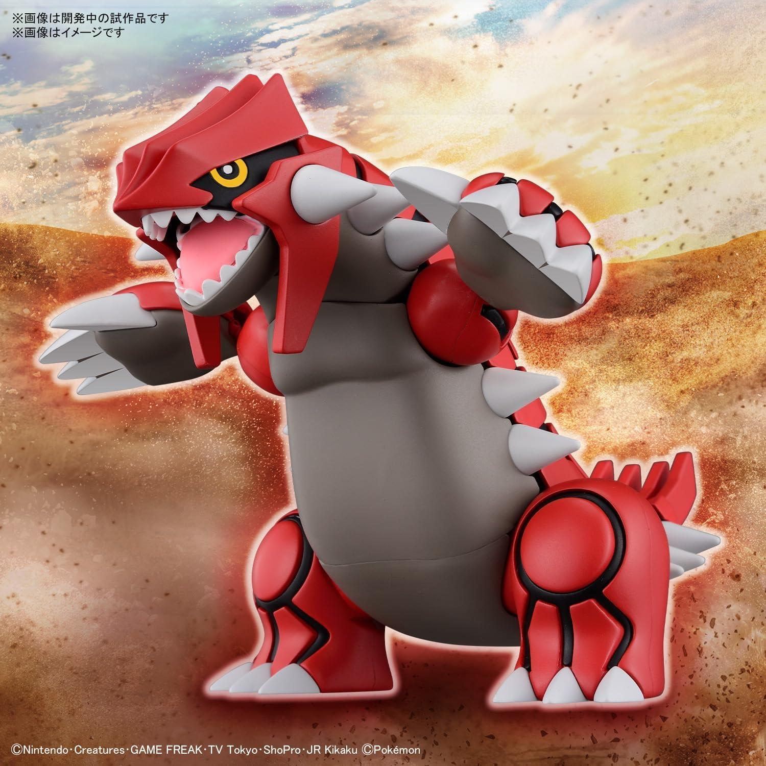 Kit de Modelo Plamo Pokémon Groudon Bandai 108 mm