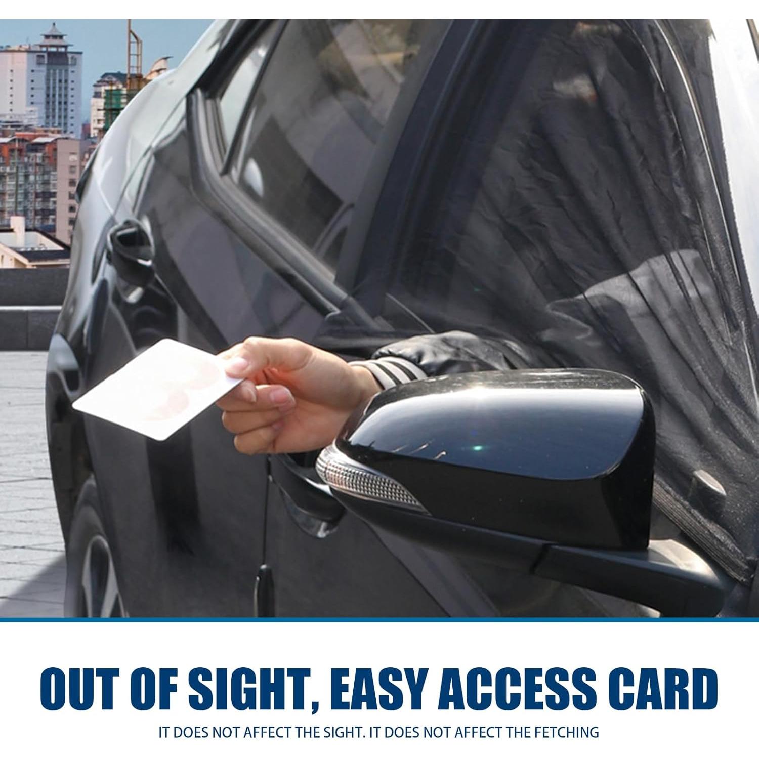 4 Sombrillas para Ventanas de Auto Gunroil UV Plegables 79x53.8cm