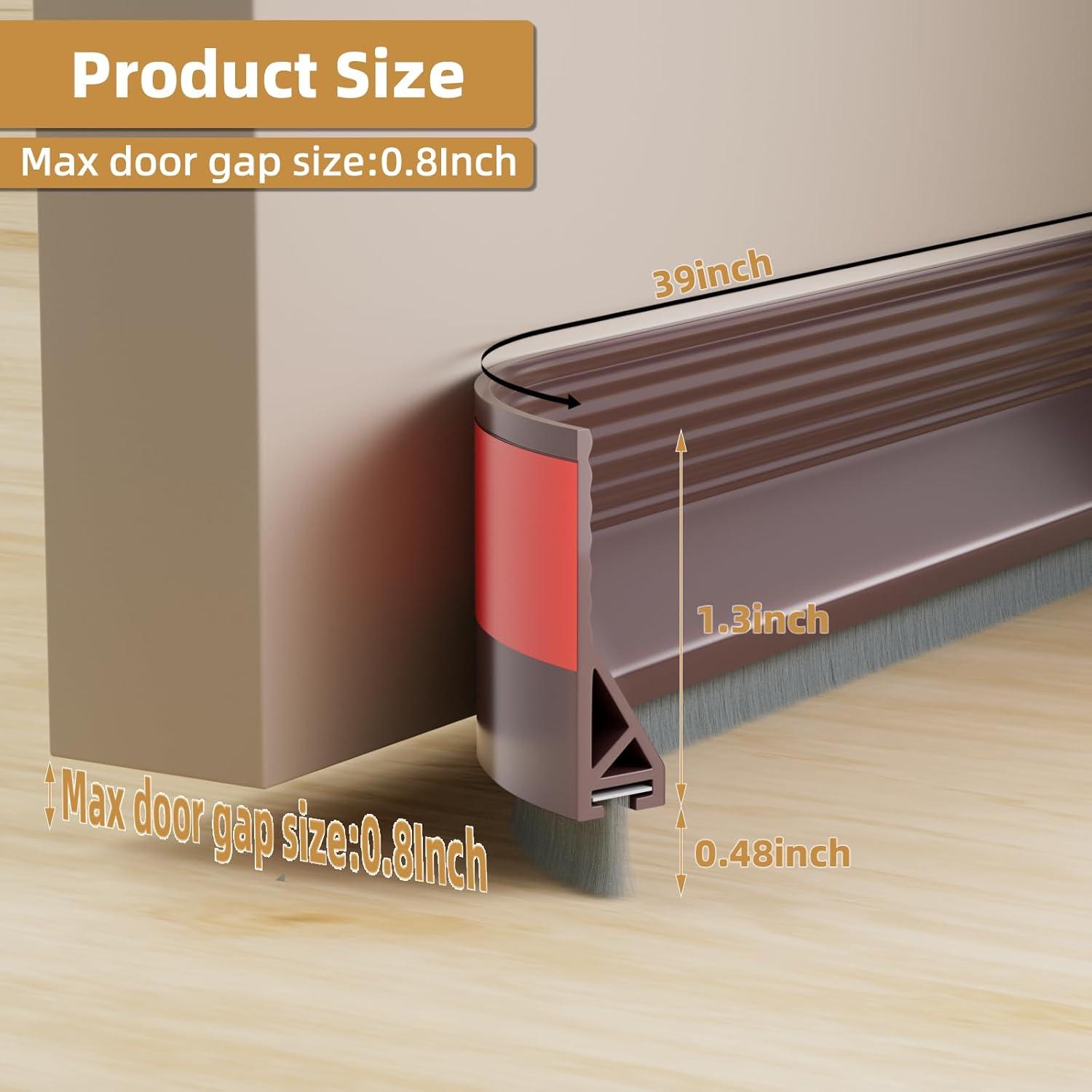 Tapón de Draft Cuysfead 0.99m Marrón con Cepillo Aislante