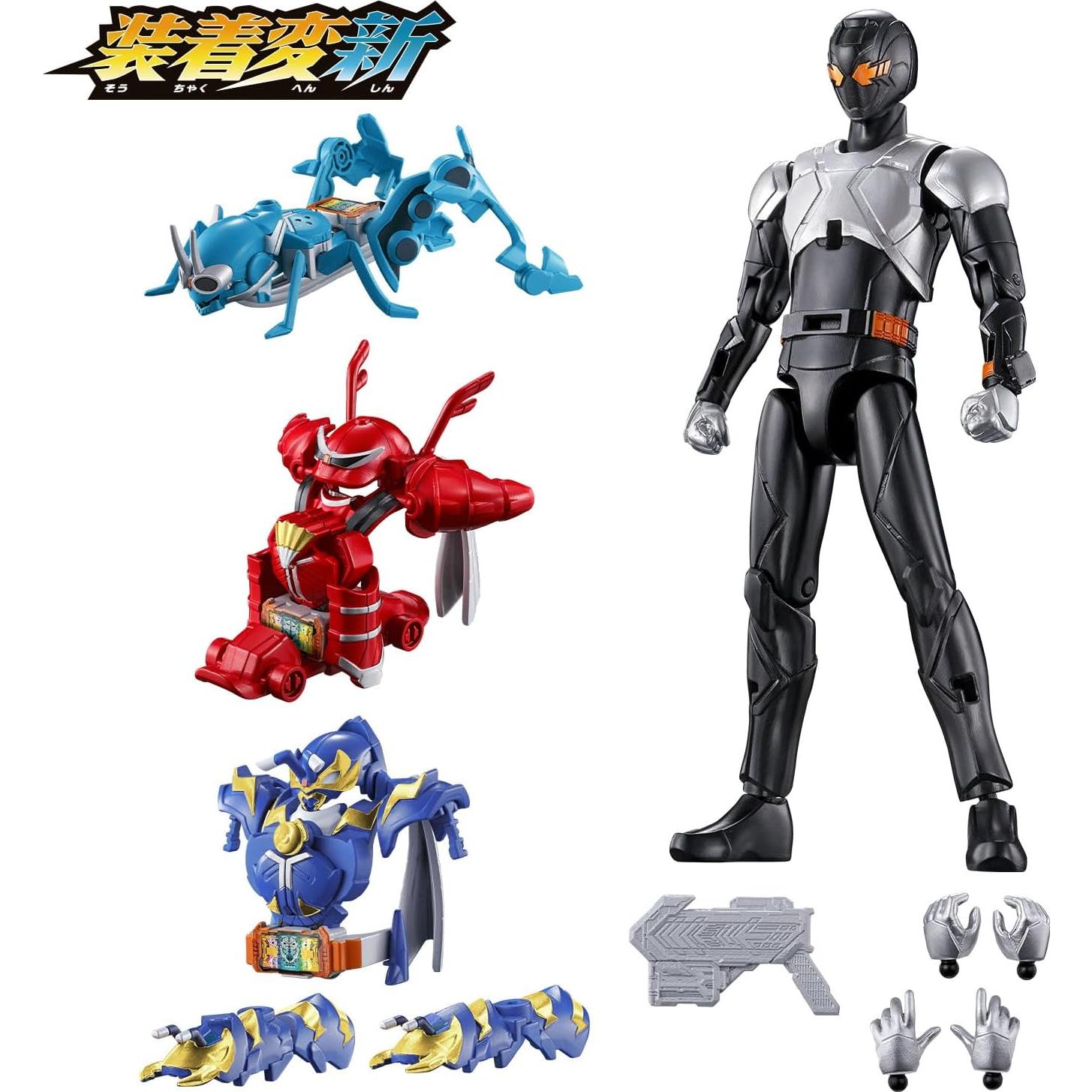 Figura Kamen Rider Gotchard Bandai Souchaku Henshin 3 Modos