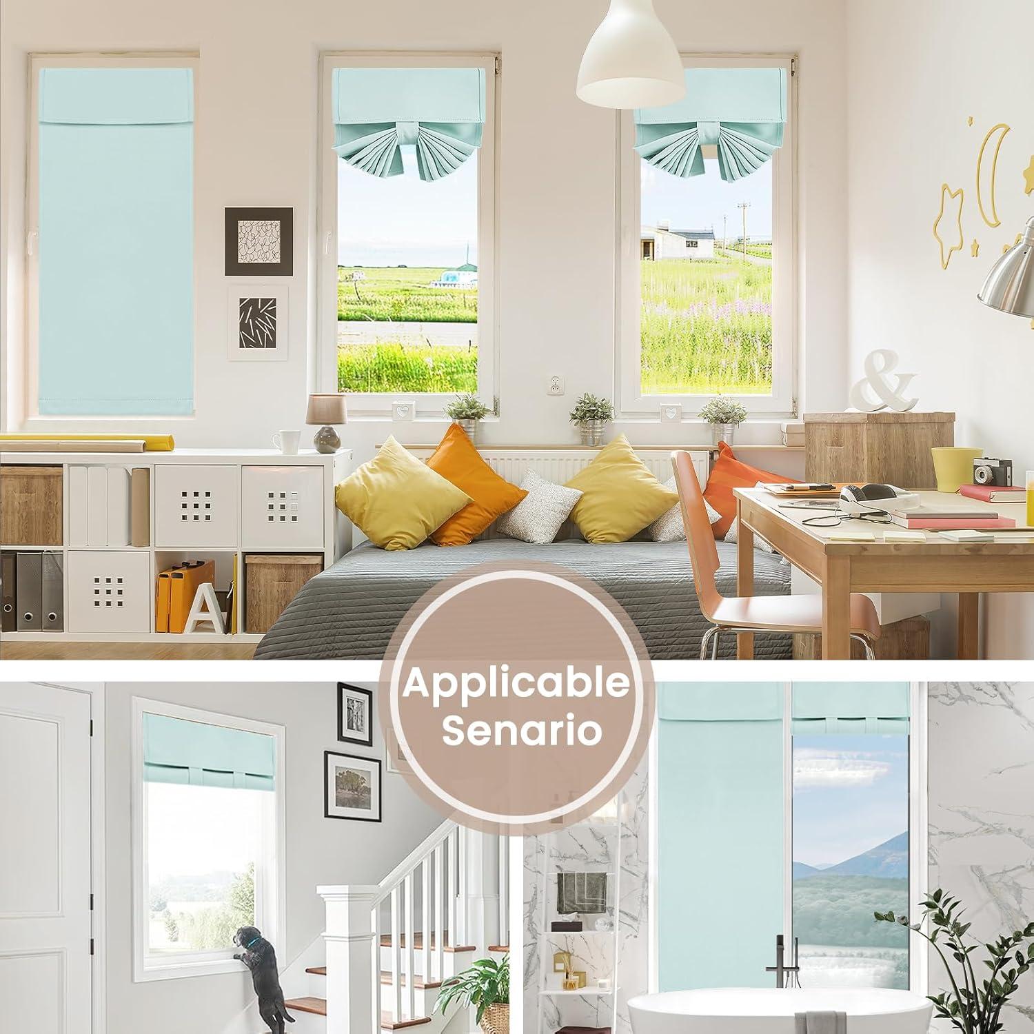 Cortina de Ventana Vatge Aqua 20.32x91.44 cm para Puerta