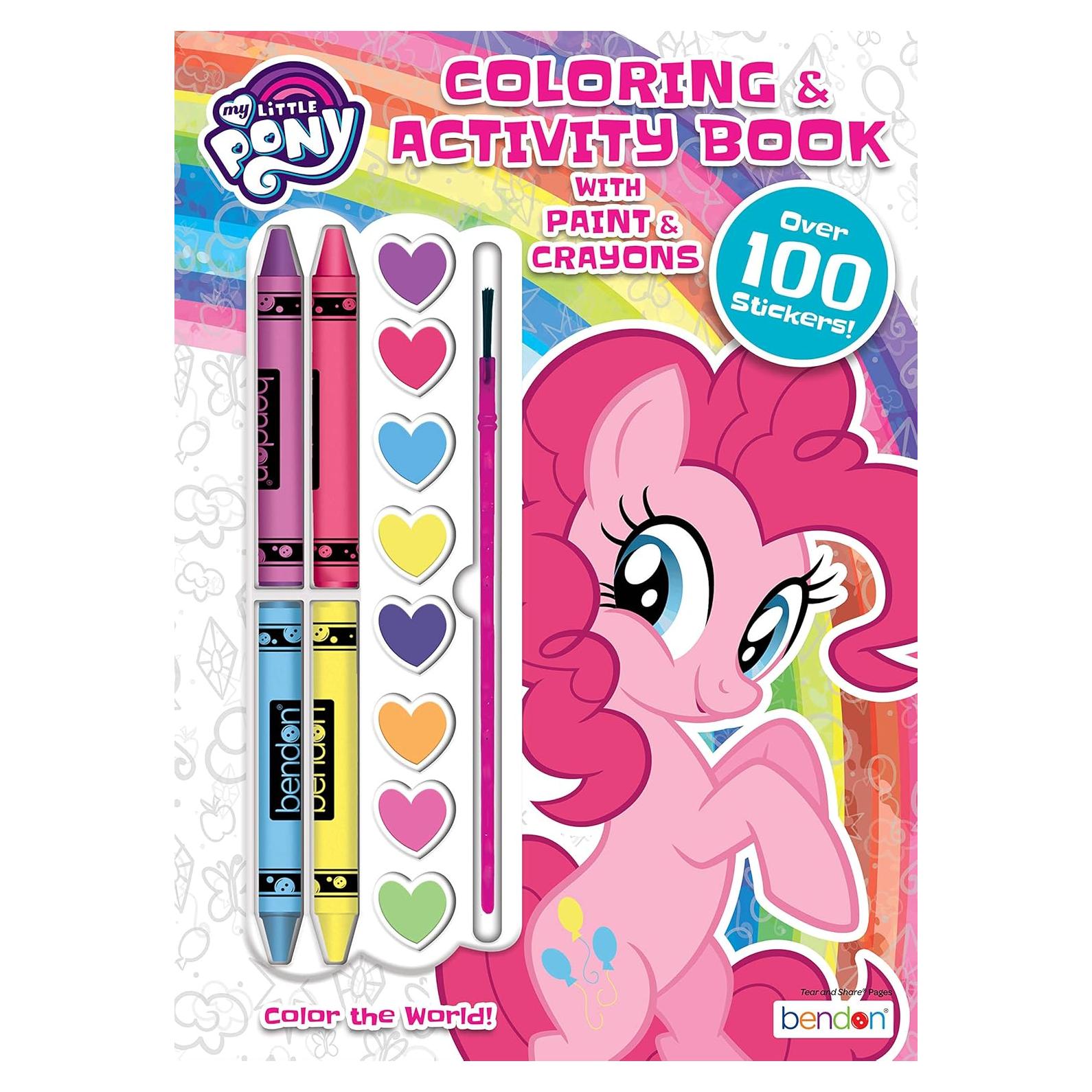 Libro de Actividades Mi Pequeño Pony 128 Páginas con Pinturas