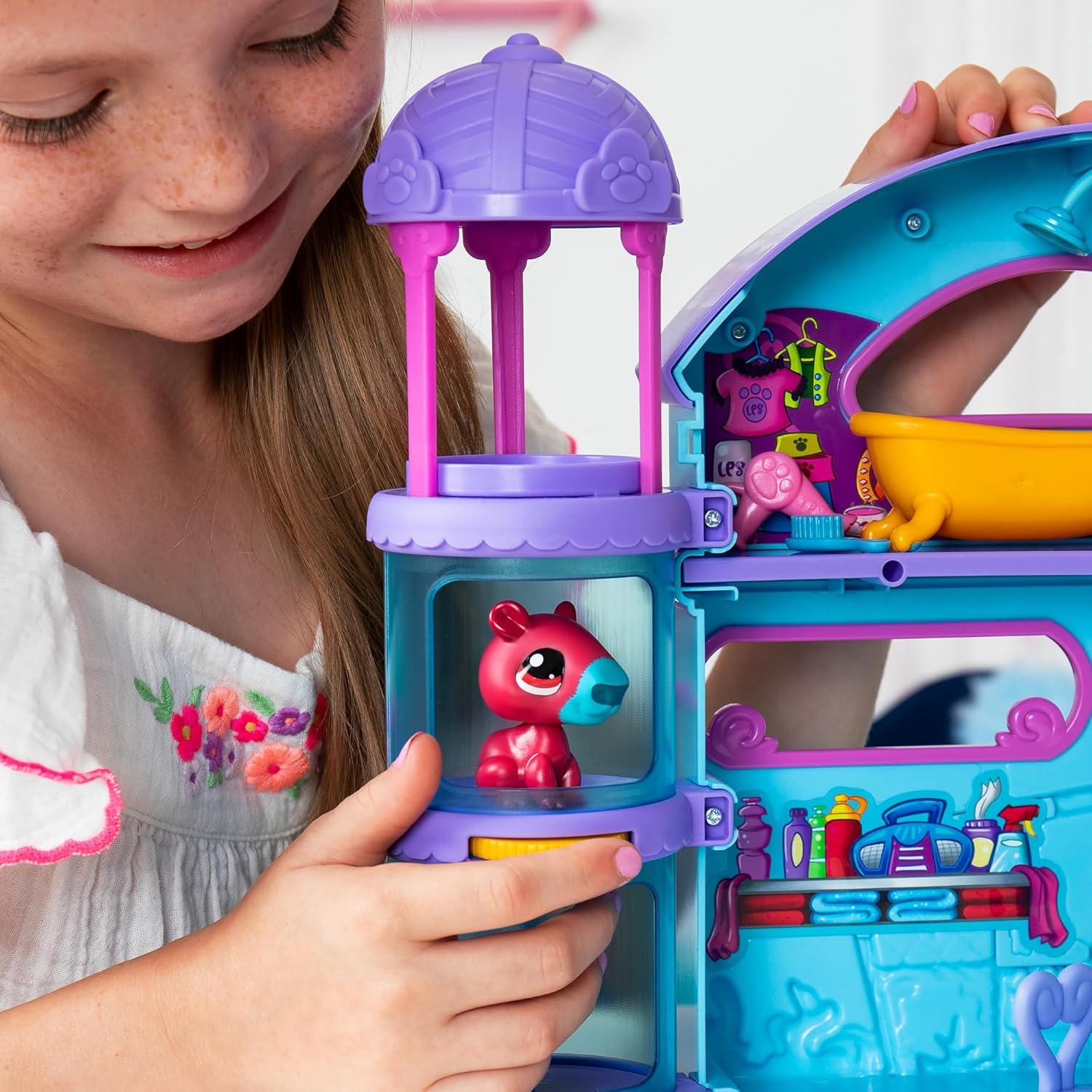 Juego de Littlest Pet Shop Gen 7 con 2 Mascotas y 20 Accesorios