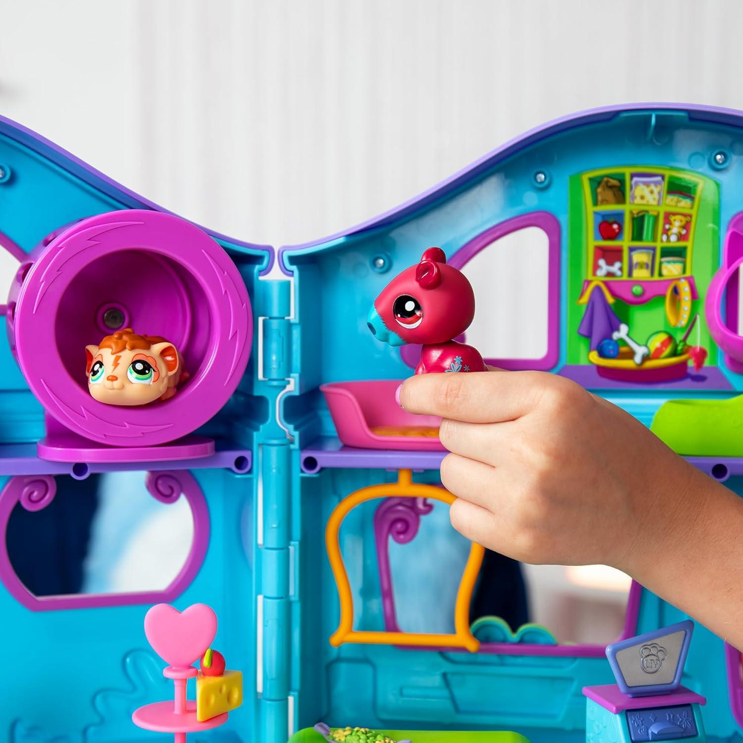 Juego de Littlest Pet Shop Gen 7 con 2 Mascotas y 20 Accesorios