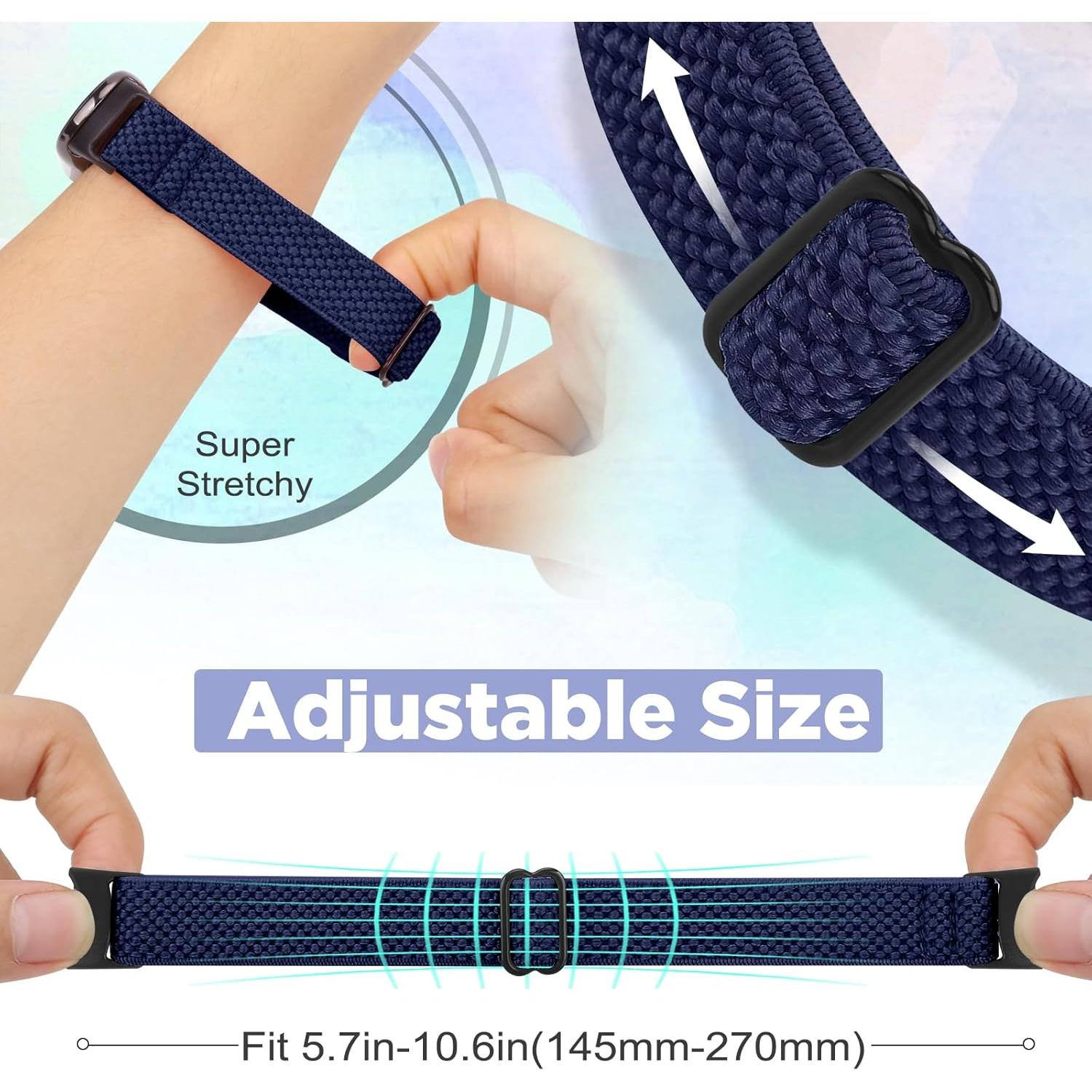 Correas de Nylon Elásticas para Xiaomi Smart Band 9/8 - 3 PCS