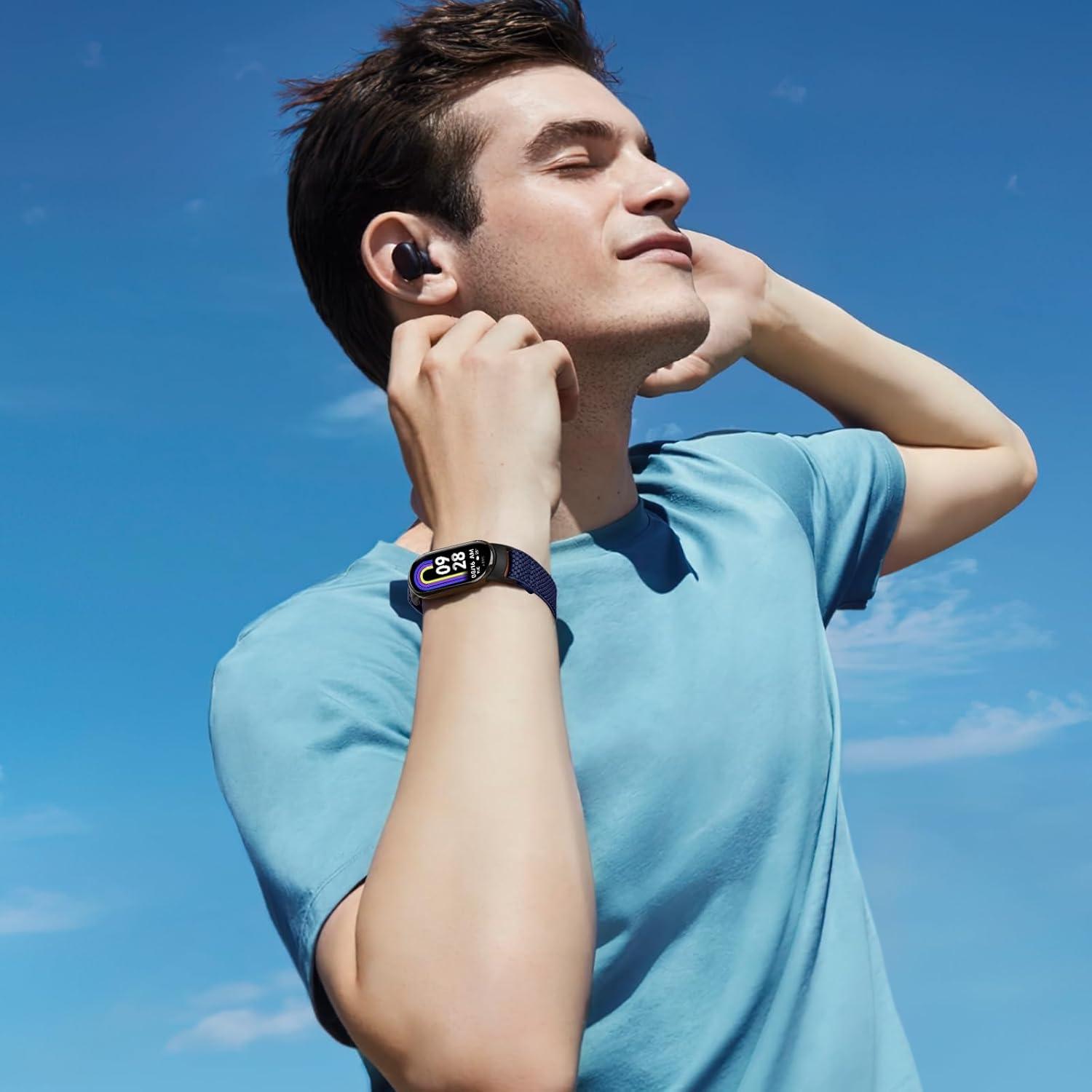 Correas de Nylon Elásticas para Xiaomi Smart Band 9/8 - 3 PCS