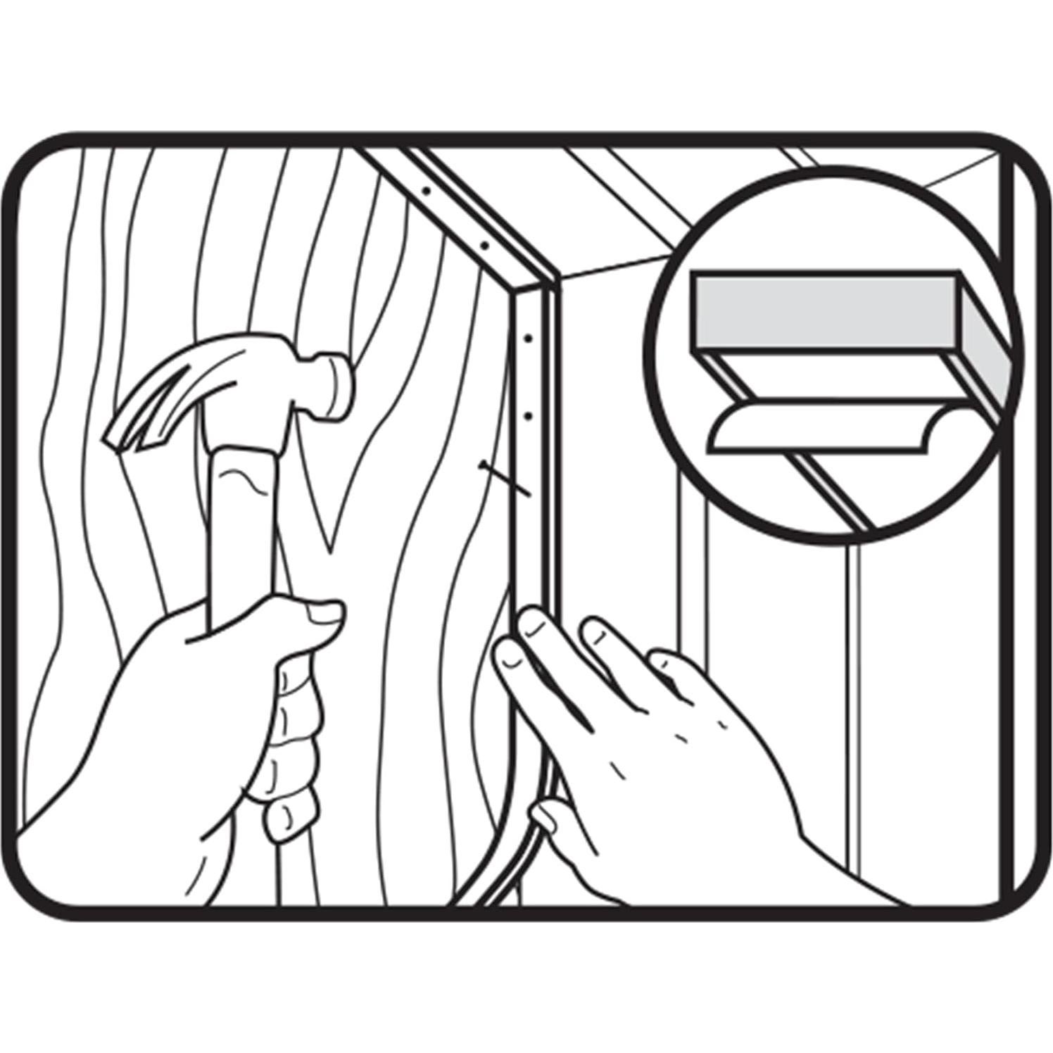 Sellador de Fieltro M-D 5.2 m x 3.2 cm Gris para Puertas y Ventanas