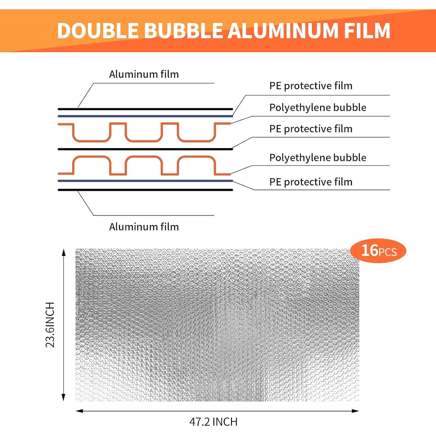 Kit Aislamiento Térmico JIAHEE 16 Piezas 120x60 cm