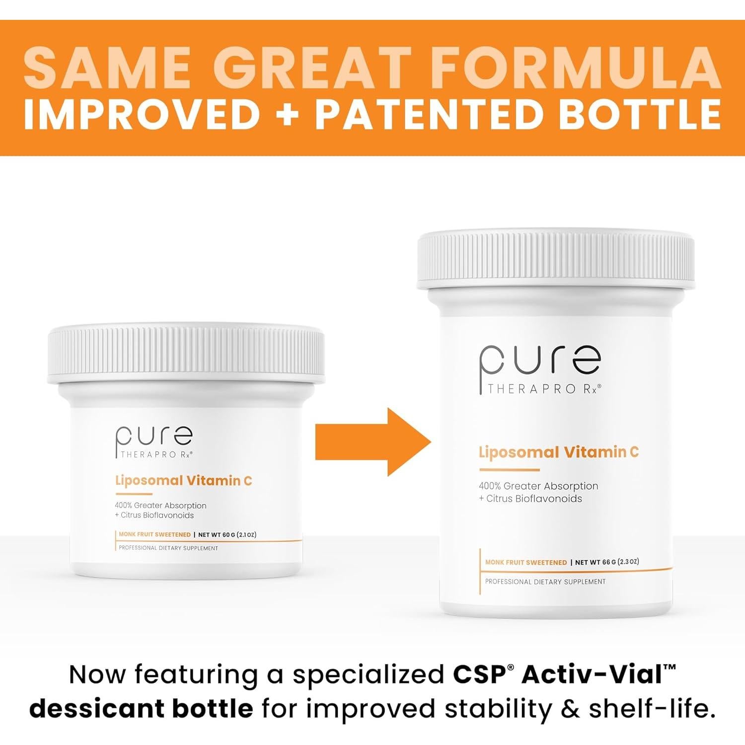 Polvo de Vitamina C Liposomal Pure TheraPro Rx 66g Vegano