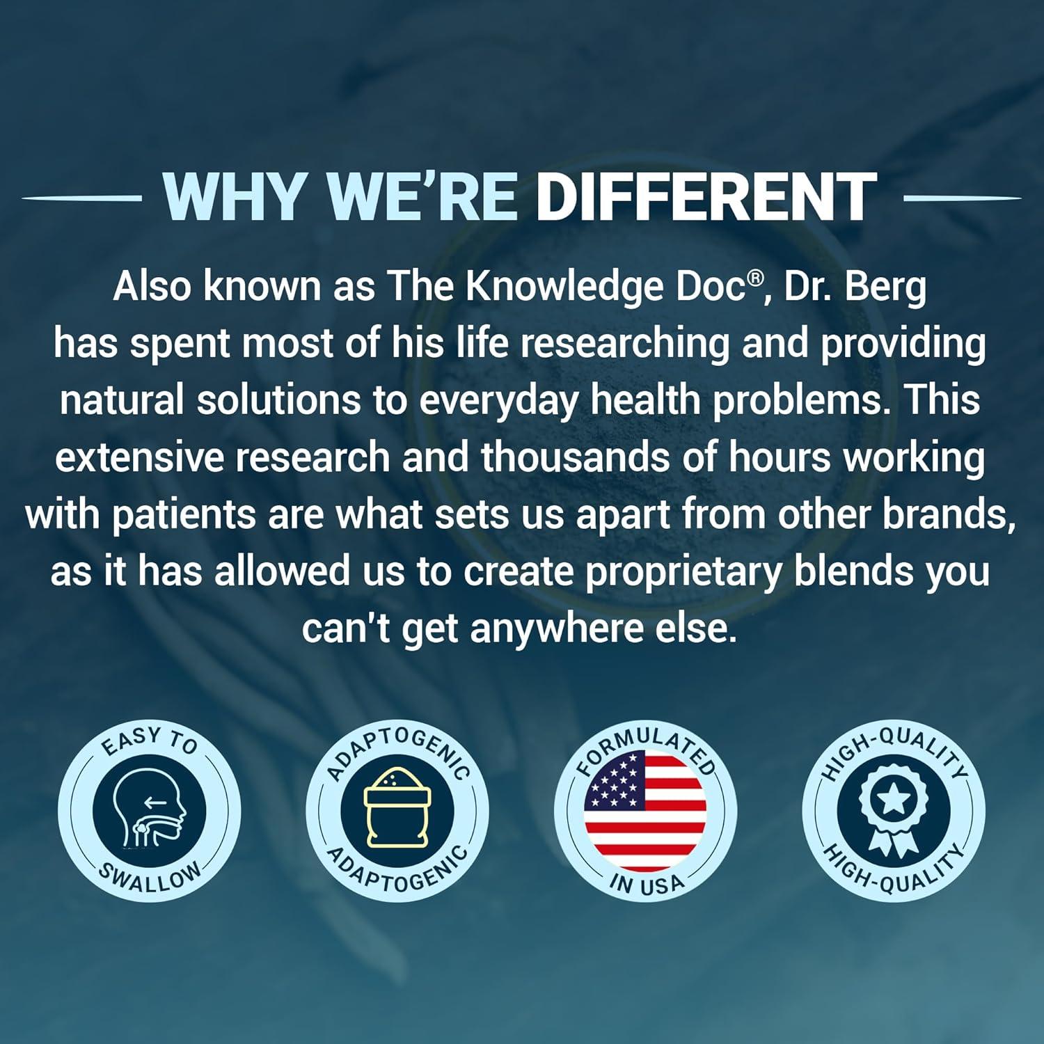Cápsulas de Cortisol Dr. Berg - Suplemento Adrenal 60 Unidades
