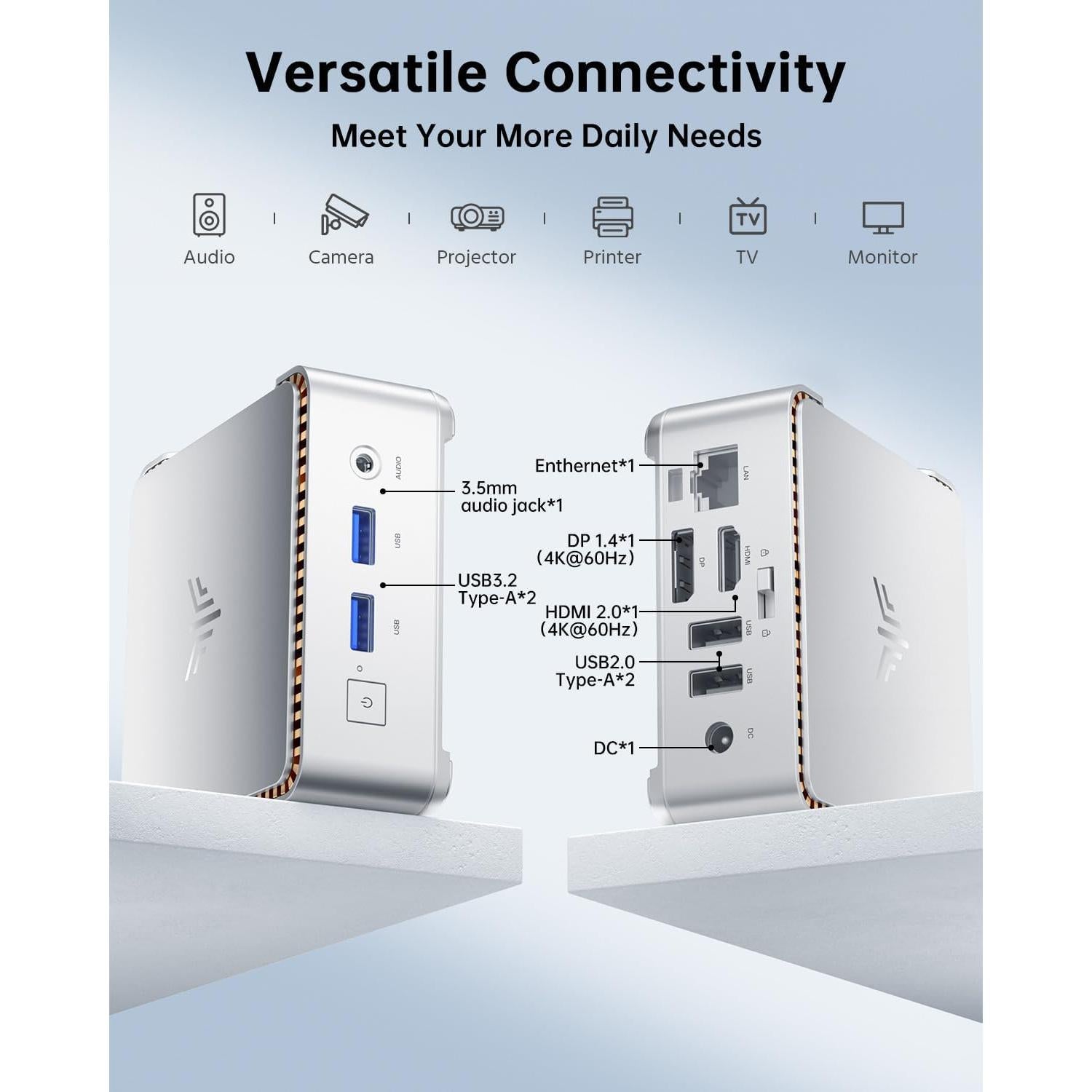 Mini PC KAMRUI Essenx E2 N150 8GB RAM 256GB SSD 4K