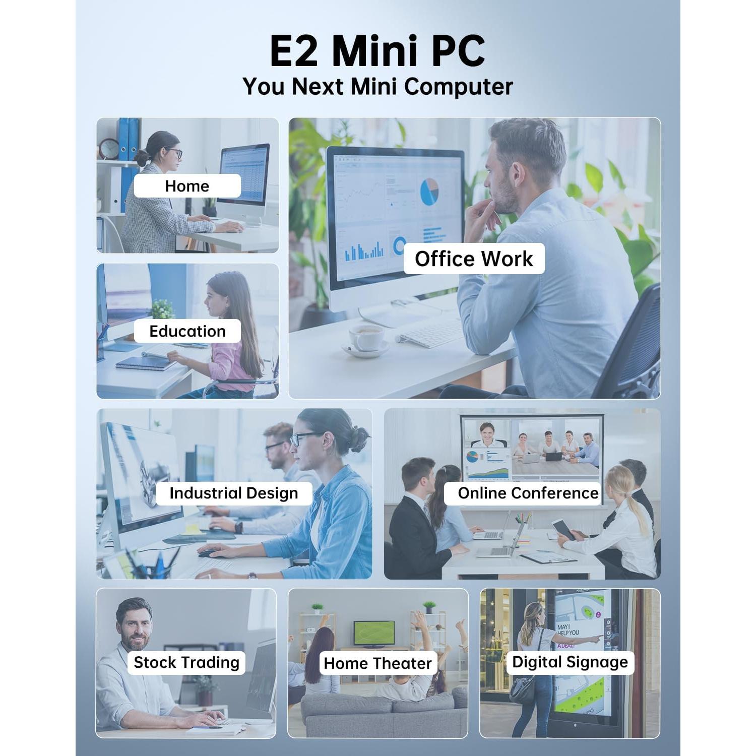 Mini PC KAMRUI Essenx E2 N150 8GB RAM 256GB SSD 4K