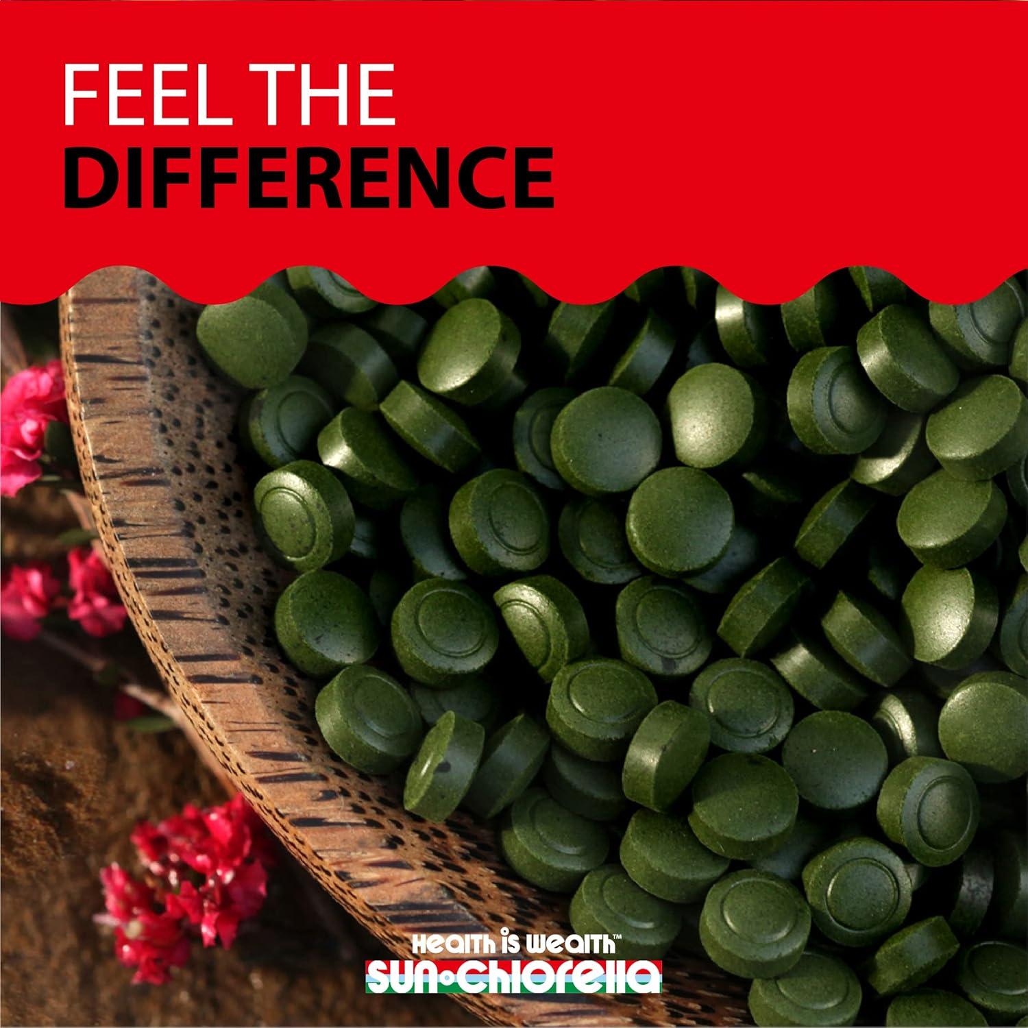 Sun Chlorella 200 mg Suplemento de Algas Verdes - 300 Tabletas