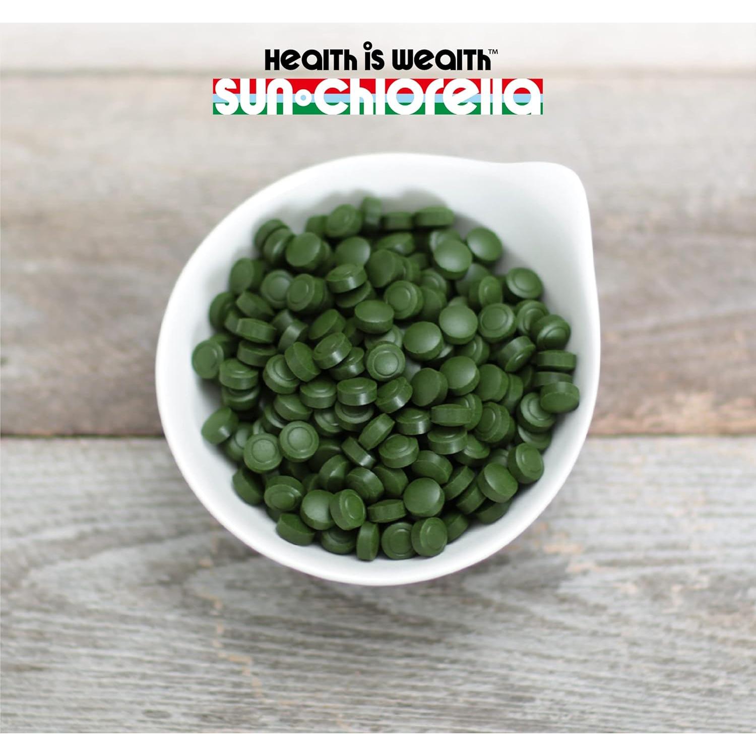 Sun Chlorella 200 mg Suplemento de Algas Verdes - 300 Tabletas