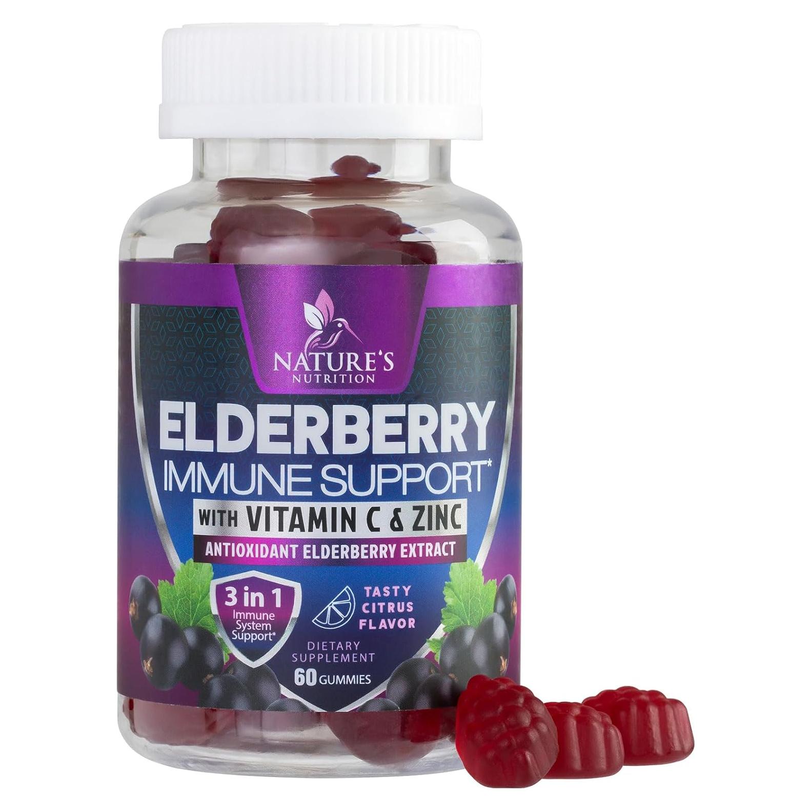Gomitas Inmunológicas Nature's Nutrition 60 Unidades Zinc Vitamina C