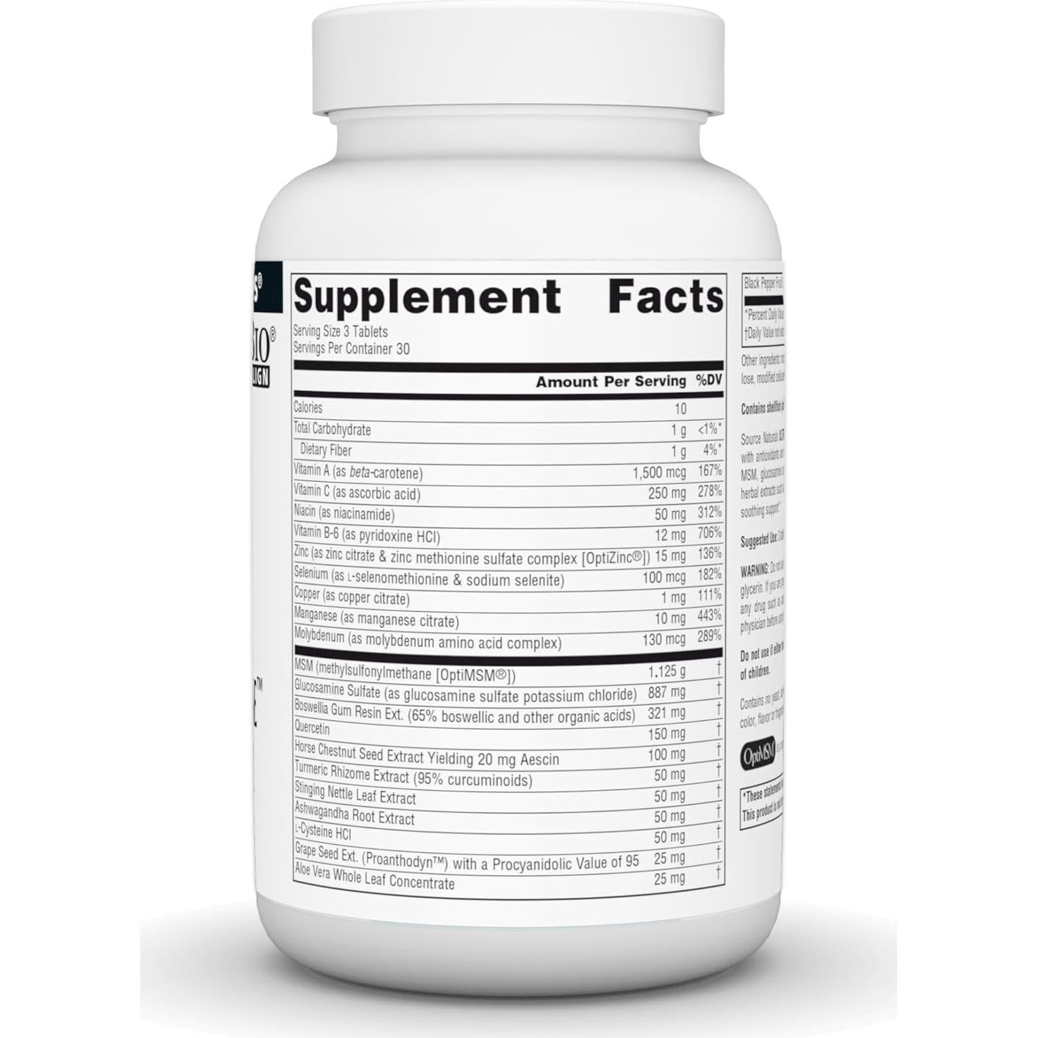 Source Naturals Ultra Joint Response 90 Tabletas Glucosamina MSM