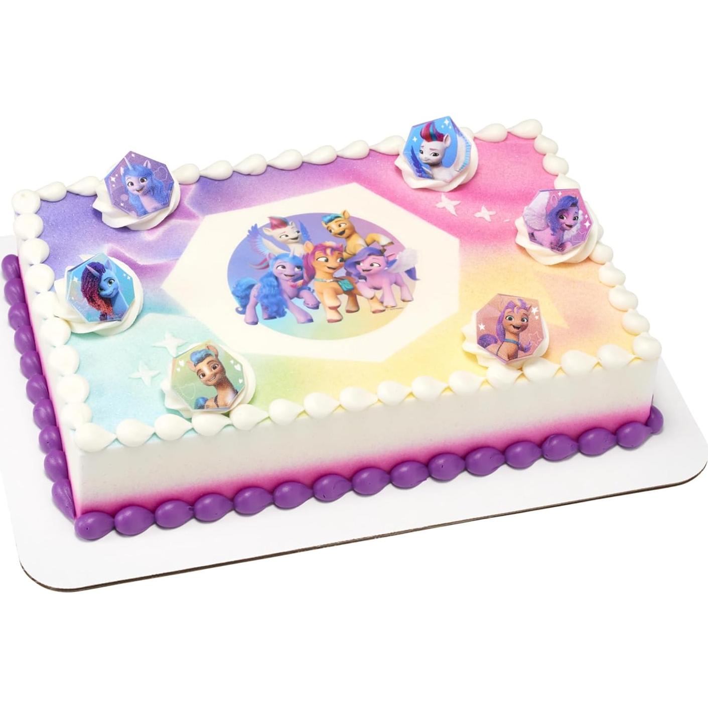 DecoPac Anillos de My Little Pony - 24 Decoraciones para Cupcakes