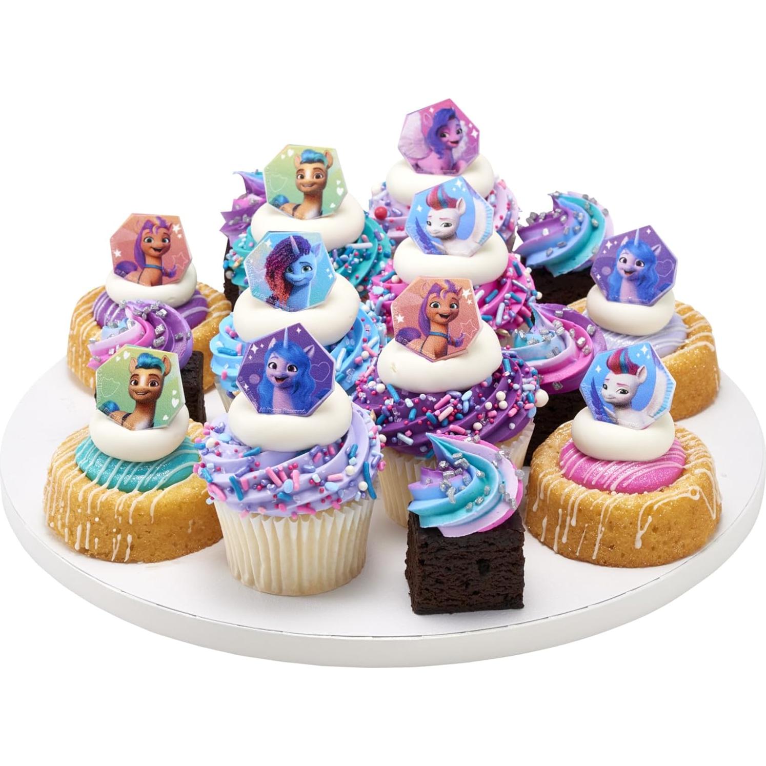 DecoPac Anillos de My Little Pony - 24 Decoraciones para Cupcakes
