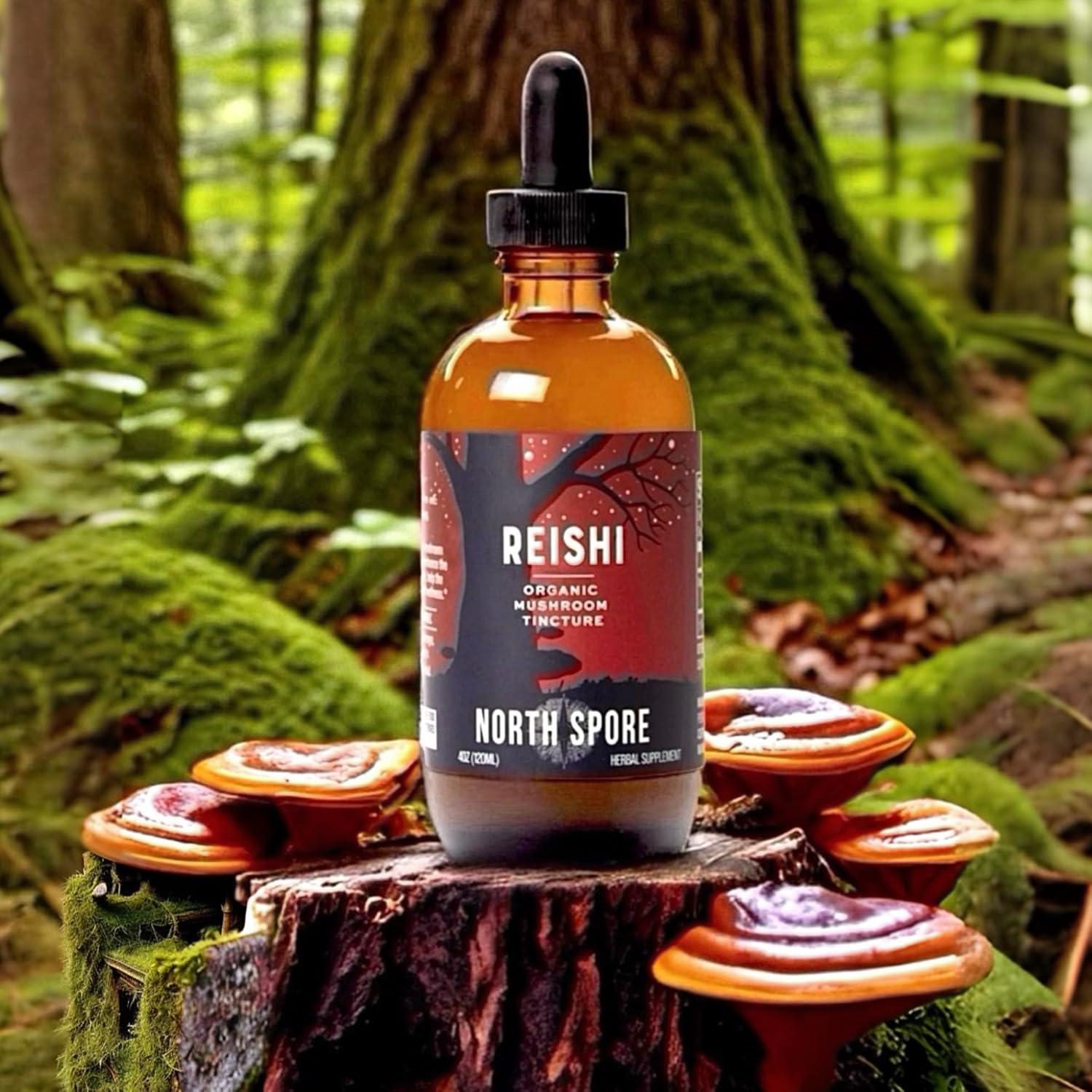 Tintura de Hongo Reishi Orgánico North Spore 60 ml - Adaptógeno