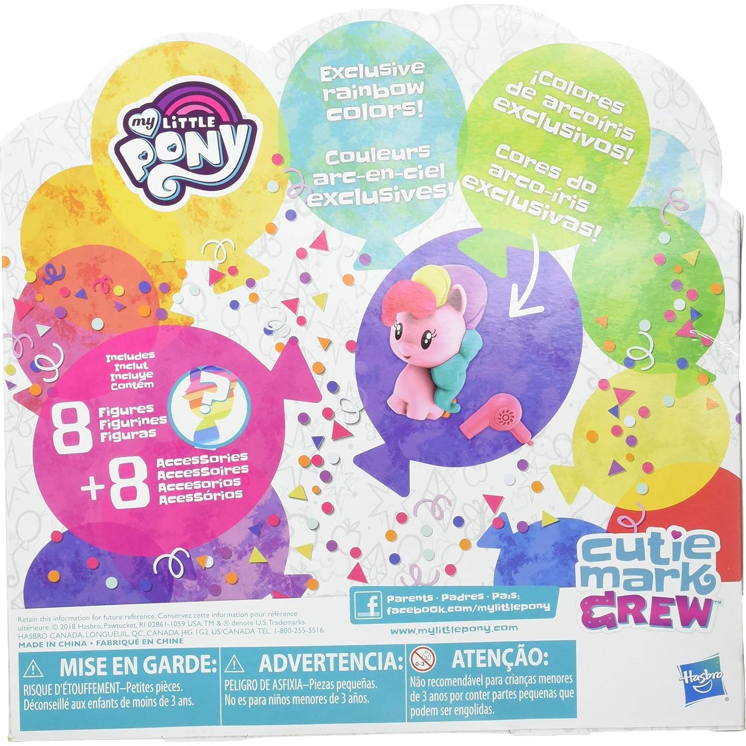 Mi Pequeño Pony Juguete Cutie Paquete de 8 Figuras con Sorpresas