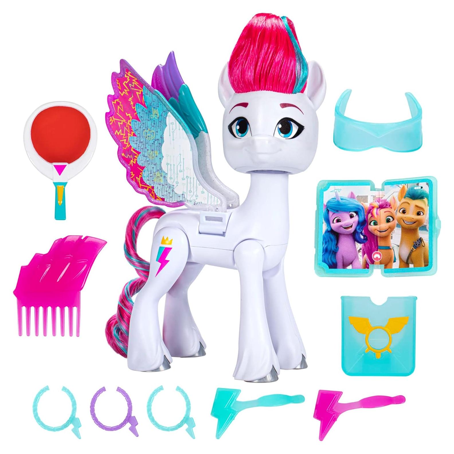 Muñeca My Little Pony Zipp Storm 13.97 cm con alas y accesorios
